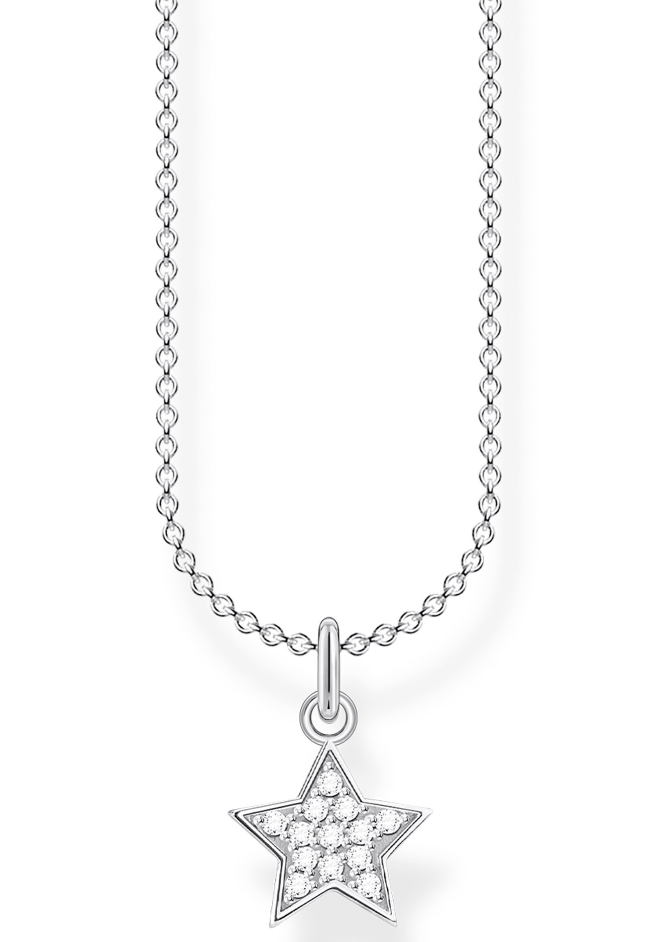 THOMAS SABO Kette mit Anhänger »Stern, KE2052-051-14-L45v«, mit Zirkonia