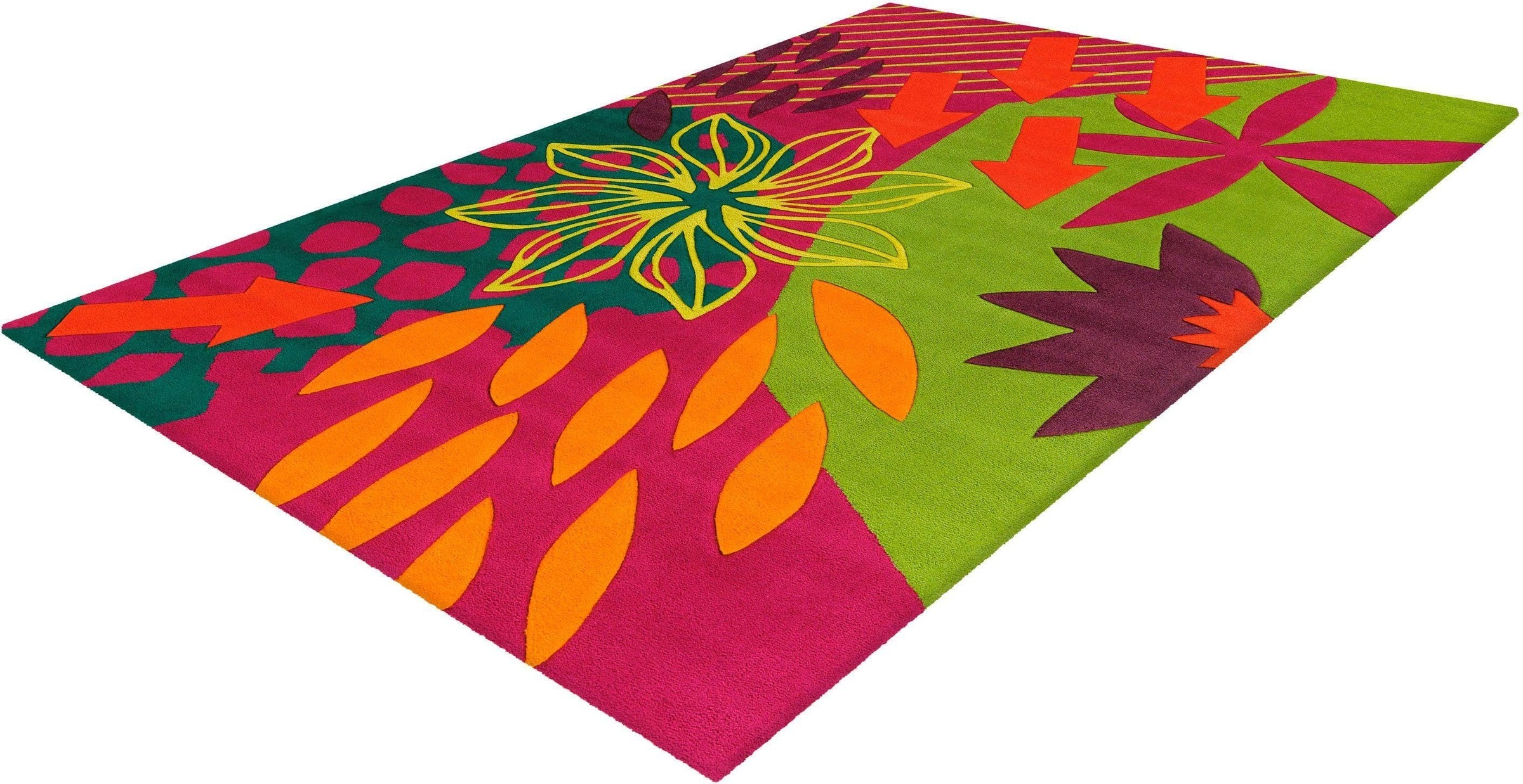 calo-deluxe Teppich »Fanahy 3115«, rechteckig, 17 mm Höhe, Kurzflor, Wohnzimmer
