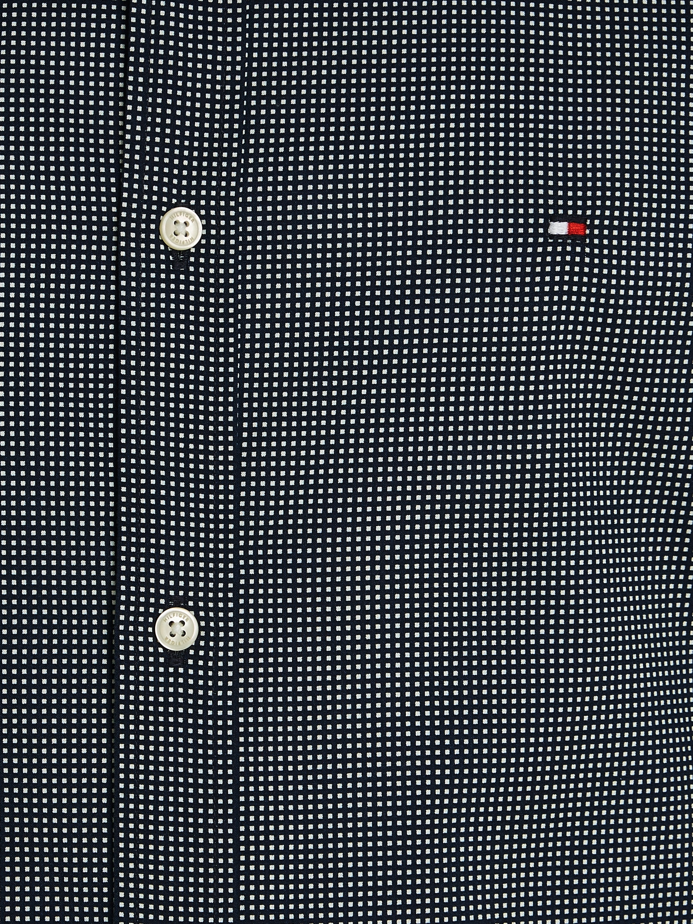Tommy Hilfiger Businesshemd »MICRO PRINT SF SHIRT«, kleinkariert gemustert