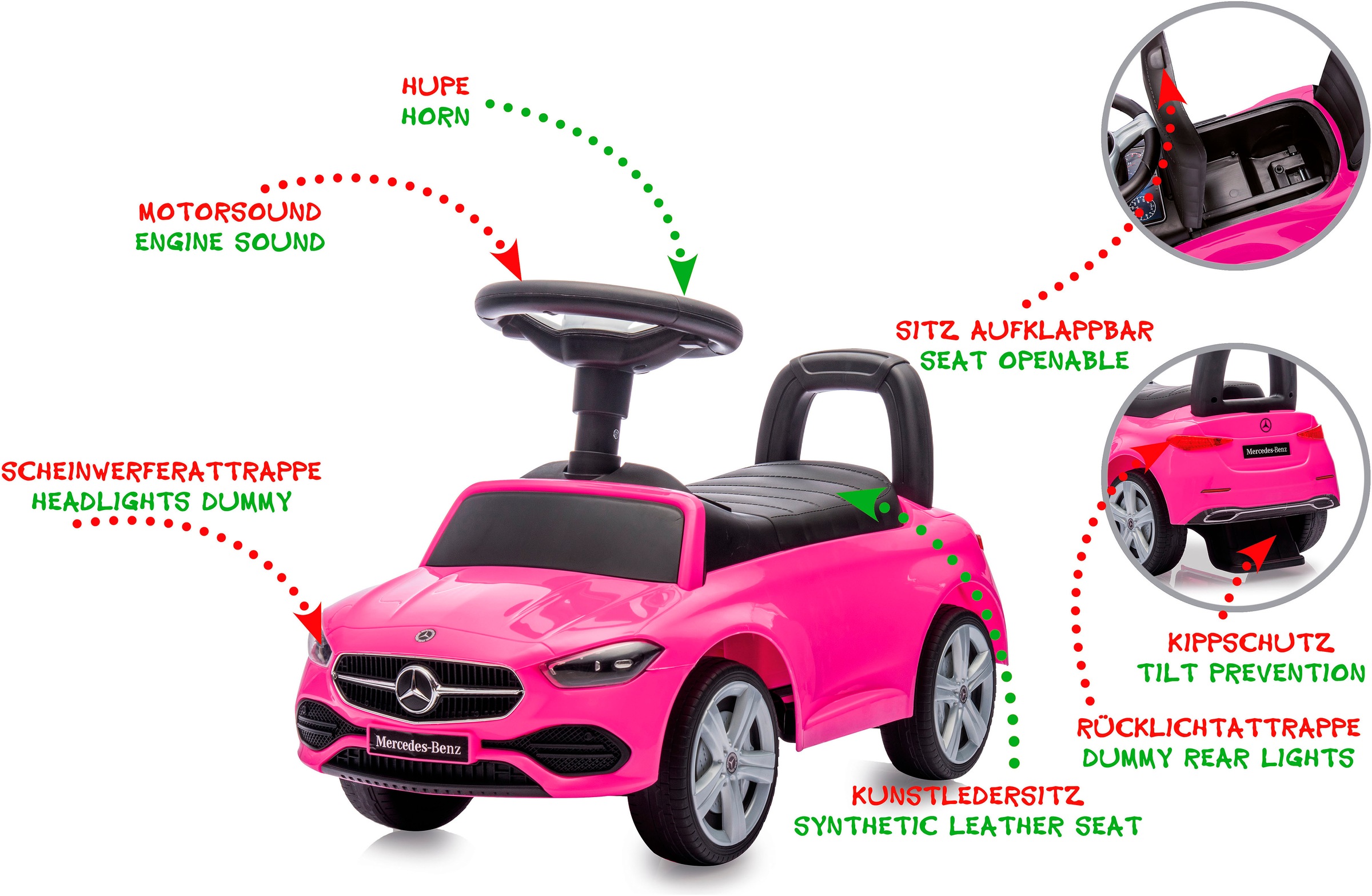 Jamara Rutscherauto »Mercedes-Benz C-Class« mit Sound