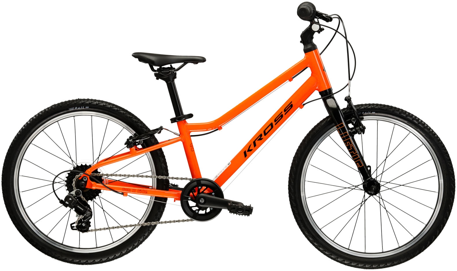 Kross Kinderfahrrad »KROSS Kinderrad Lightweight Liftie 20" orange« 7 Gang Shimano TOURNEY TY200 Schaltwerk Kettenschaltung in orange, Größe 20...