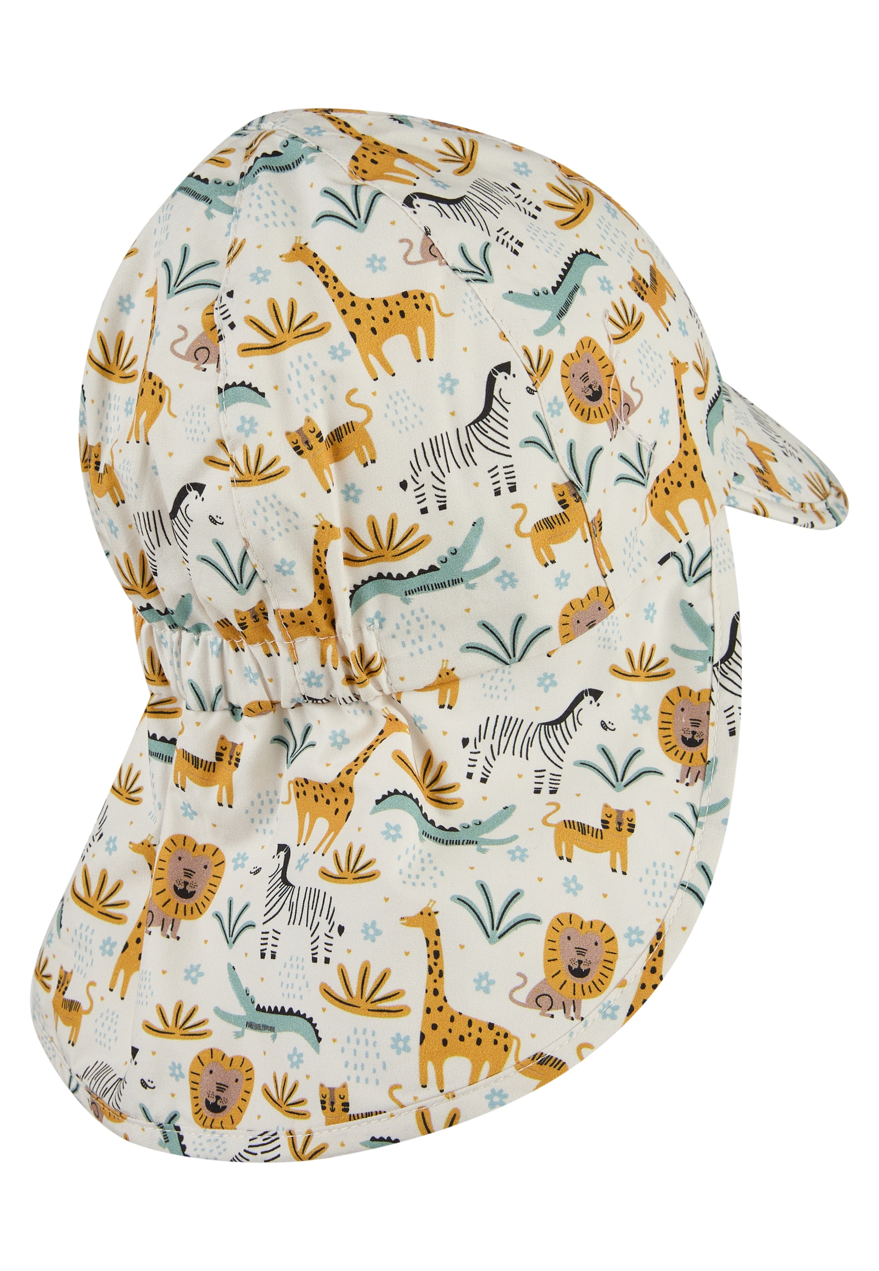 Sterntaler® Sonnenhut »Schirmmütze mit Nackenschutz Zootiere«