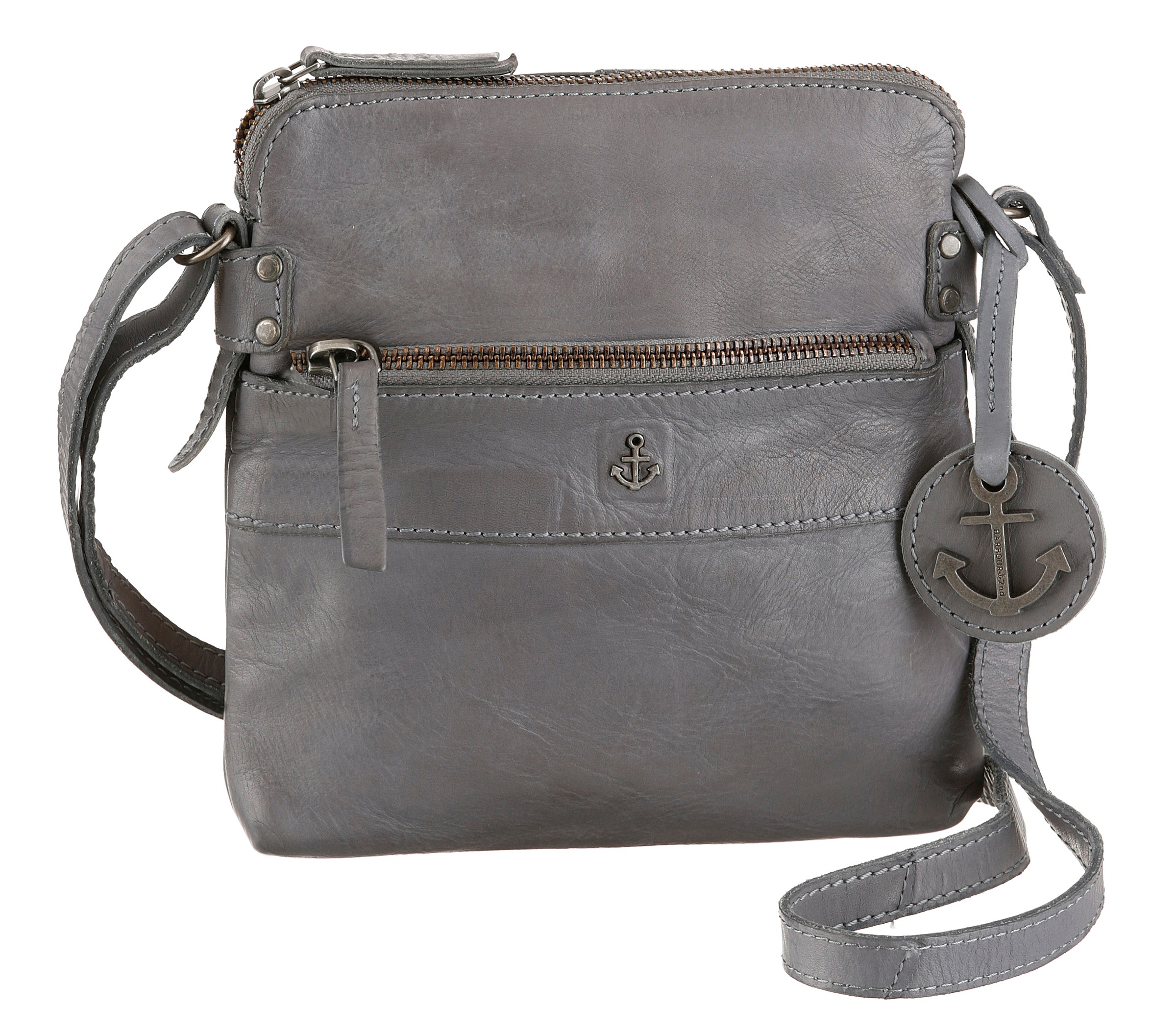 HARBOUR 2nd Umhängetasche »Taliza«, aus Leder mit typischen Marken-Anker-Label und Schmuckanhänger