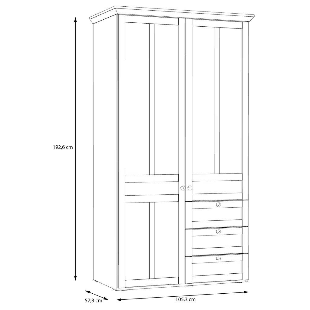 FORTE Kleiderschrank »Iloppa«