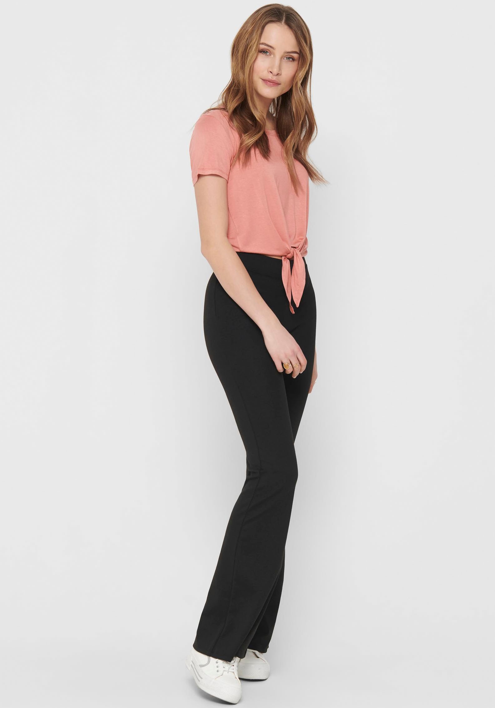 ONLY Jerseyhose »ONLFEVER STRETCH FLAIRED PANTS JRS«