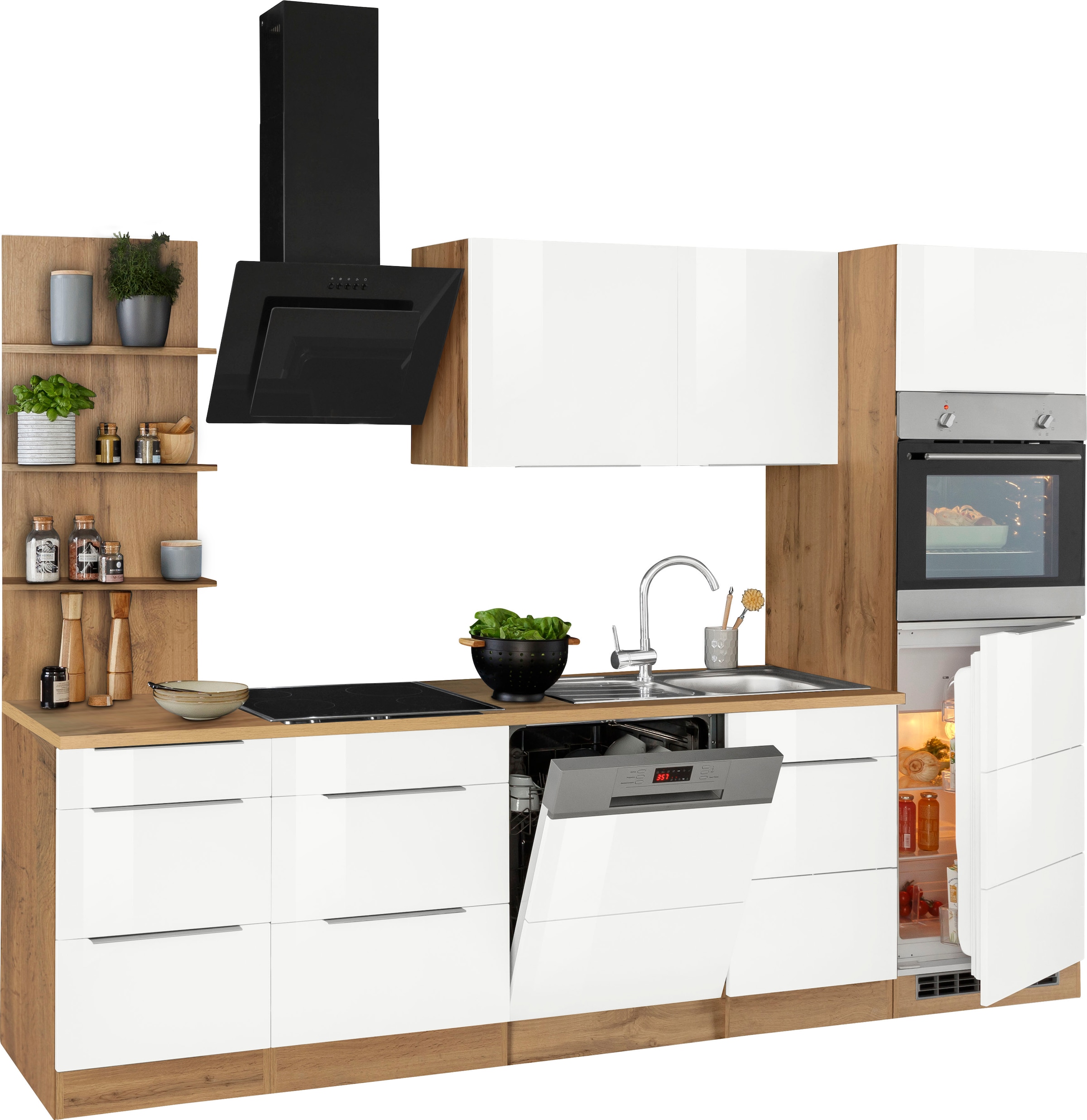 HELD MÖBEL Küchenzeile »Brindisi«, ohne Geräte, Breite 280 cm bestellen im  OTTO Online Shop