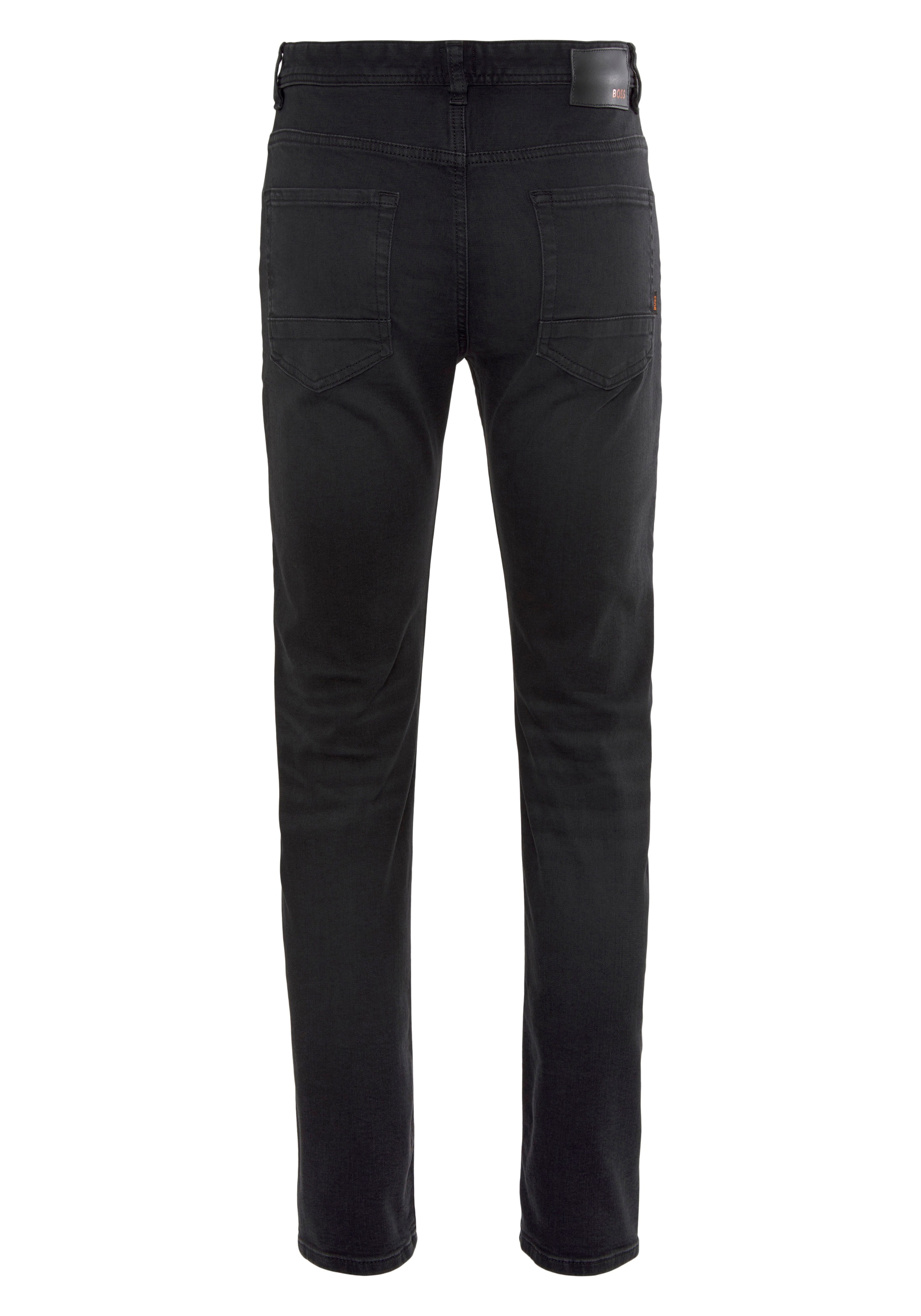 BOSS ORANGE Tapered-fit-Jeans »Taber BC P«, mit Leder-Badge