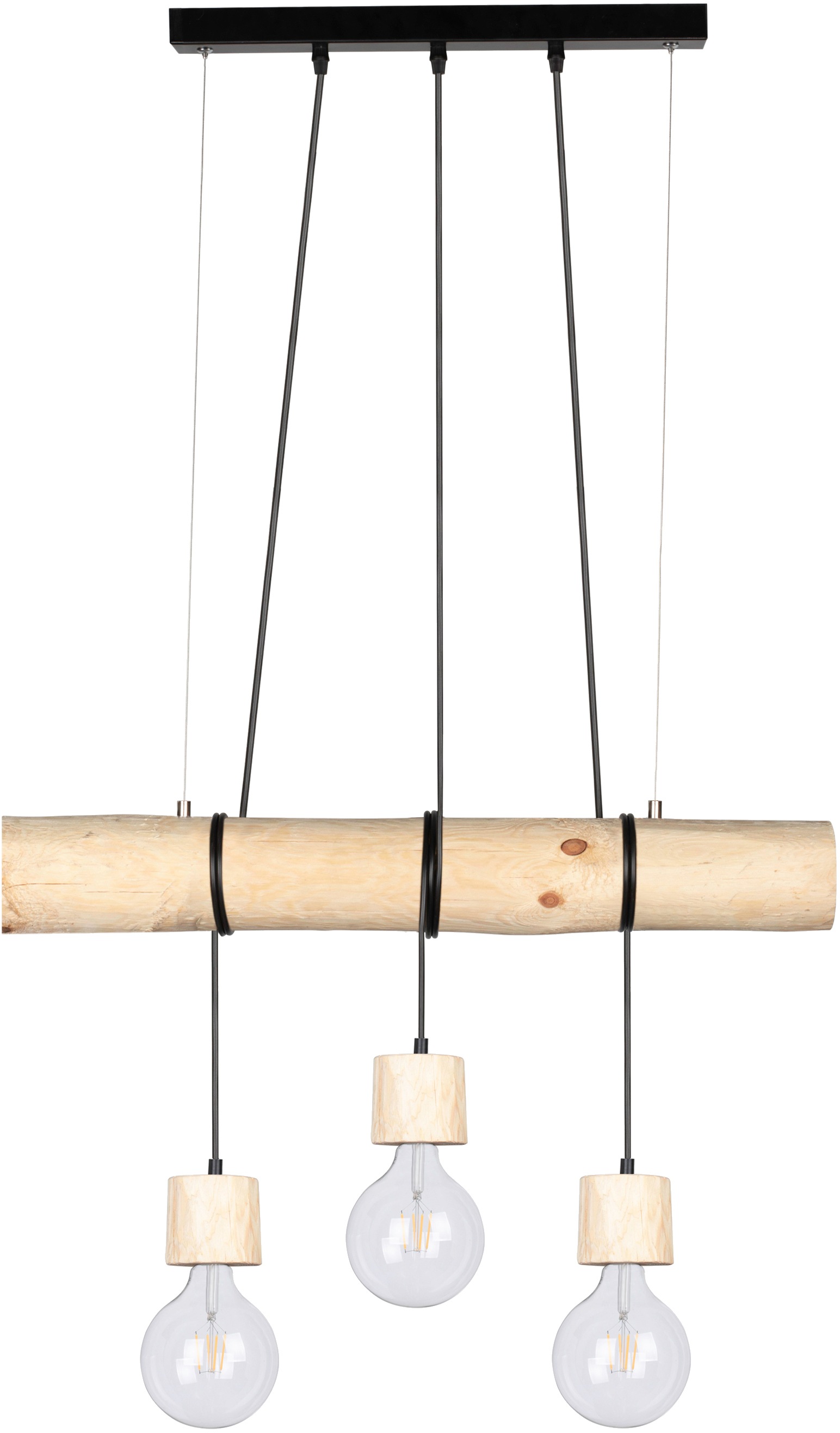 Spot Light Pendelleuchte »TRABO PINO« E27 Hängeleuchte in schwarz, Größe Höhe: 140 cm