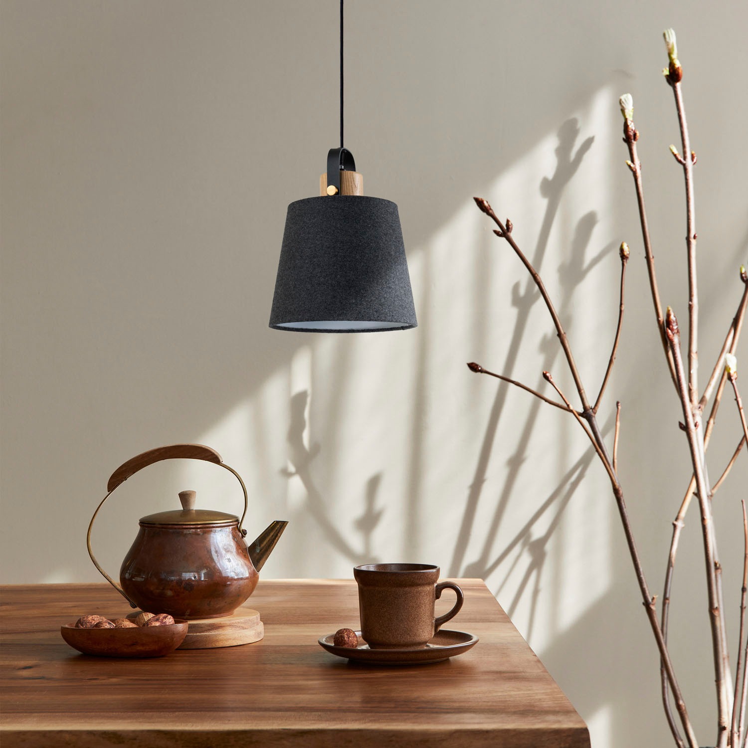 Paco Home Pendelleuchte »MARTA«, Leuchtmittel E27 | ohne Leuchtmittel, Wohnzimmer Stoffschirm Esszimmer E27 Industrial Design Kabel 1,5m