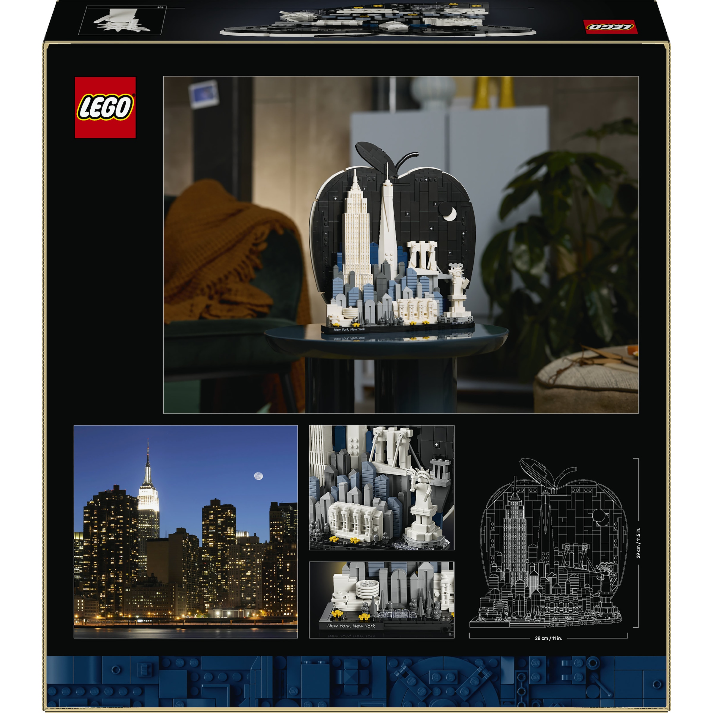 LEGO® Konstruktionsspielsteine »New York City – The Big Apple (21066), LEGO Architecture« Made in Europe