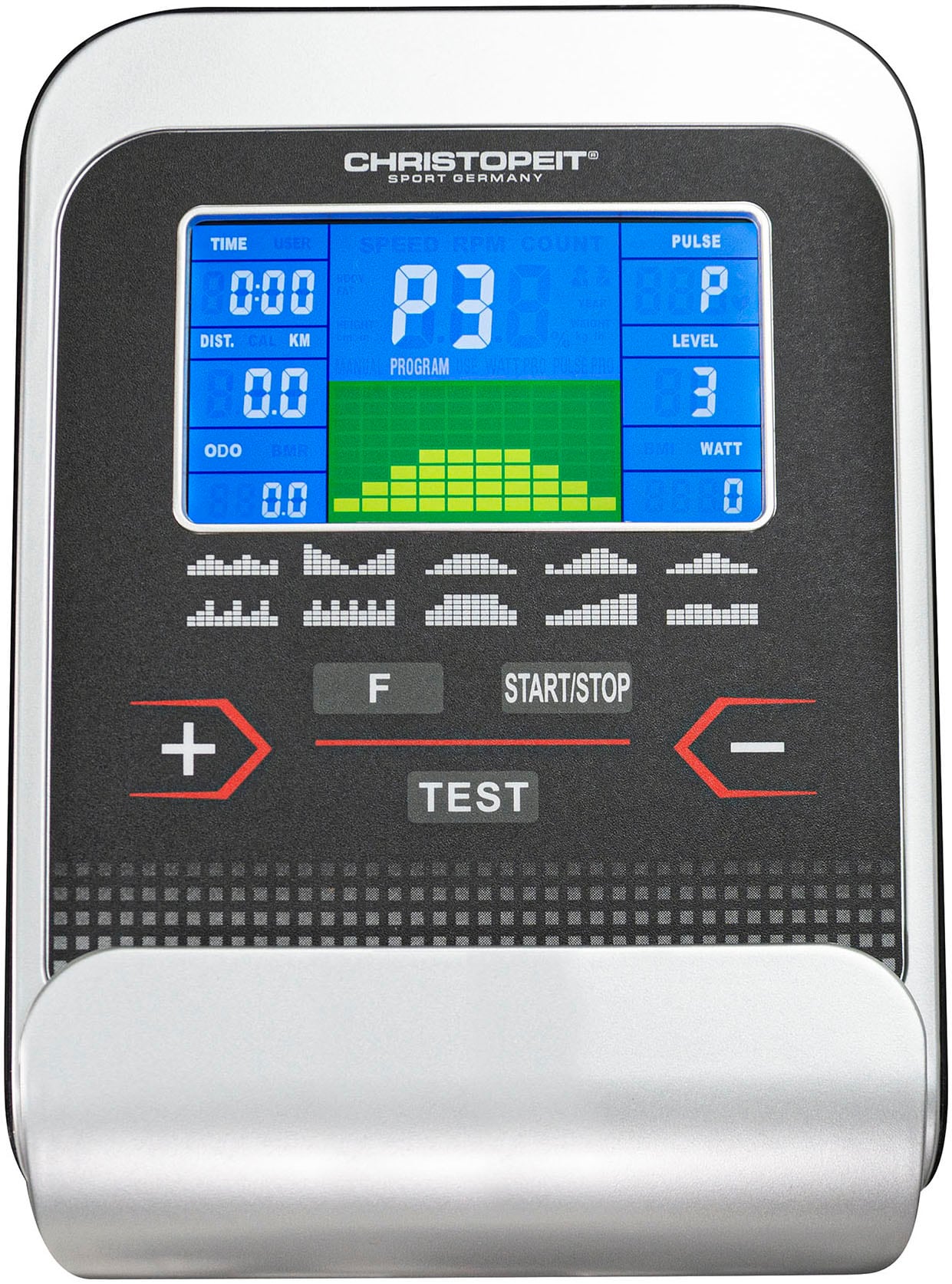 Christopeit Sport® Crosstrainer-Ergometer »AX 8000 inkl. Pulsgurt«, Schwungmasse ca. 8 kg, 24 Widerstandsstufen