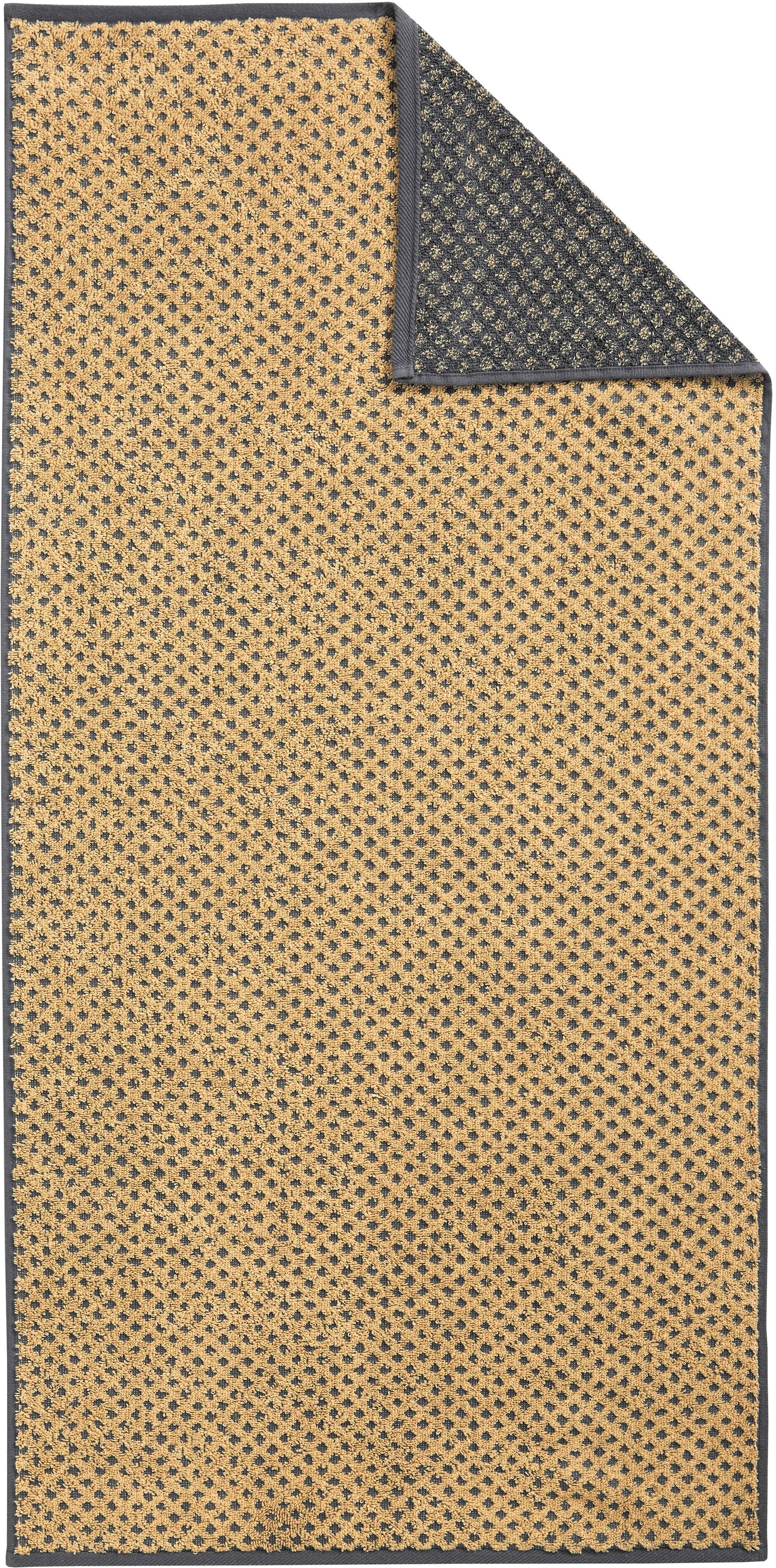 Dyckhoff Handtuch Set »Golden Shades Rhombus« Set 6 Stk. Walkfrottier Kuschelig weich; 4 Handtücher (50x100cm), 2 Duschtücher (70x140cm)