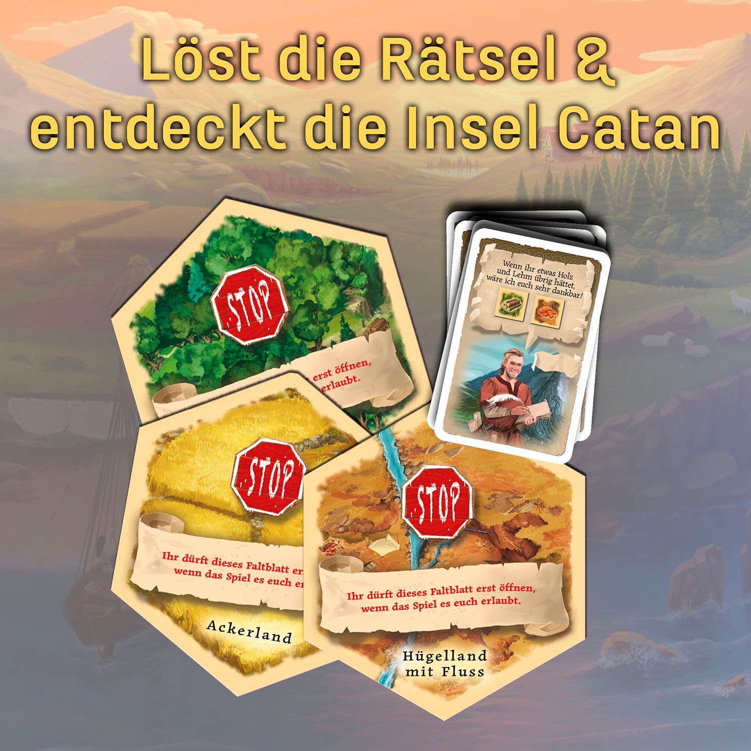 Kosmos Spiel »EXIT® Das Spiel Abenteuer auf Catan«, Made in Germany