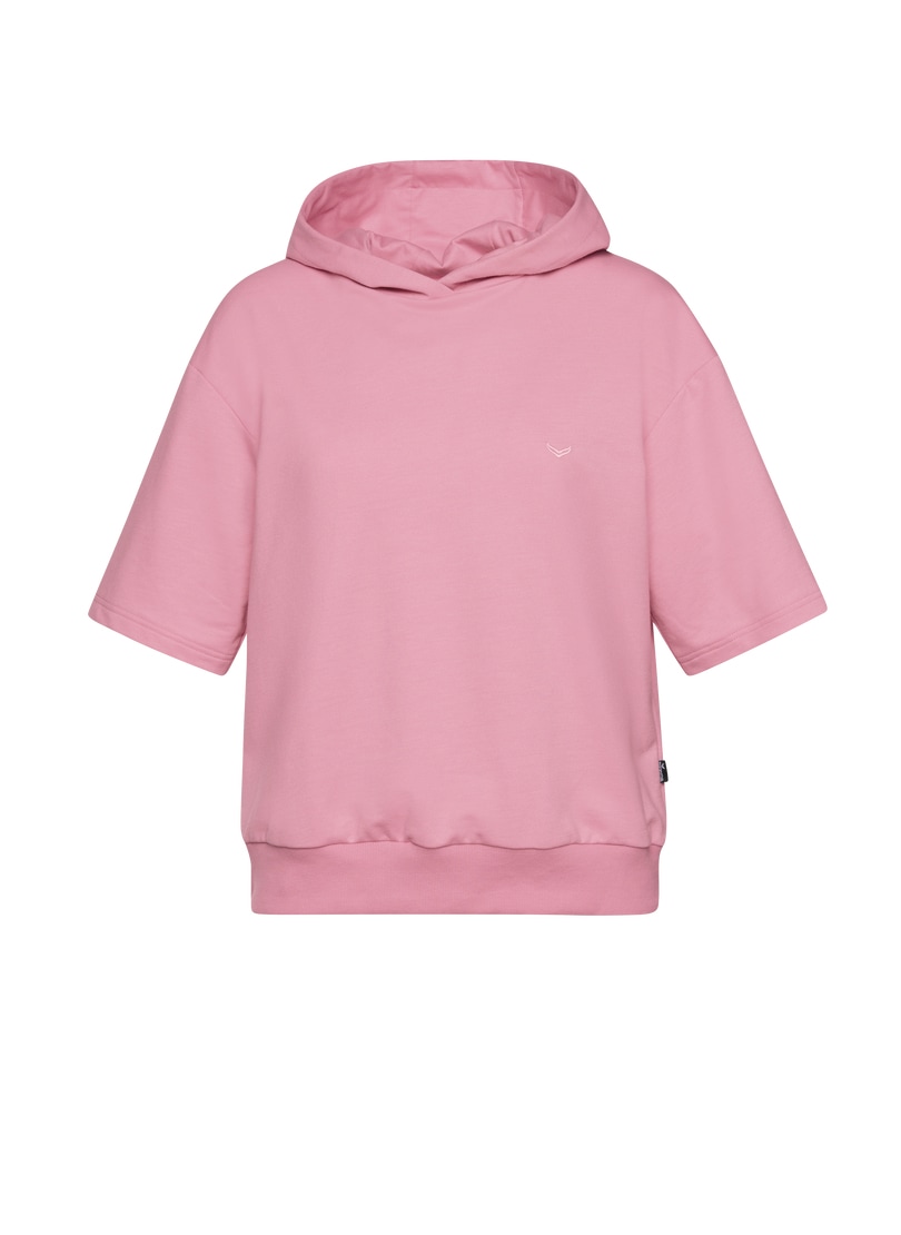 Trigema Kapuzensweatshirt »TRIGEMA Kurzarm Cropped Hoodie«
