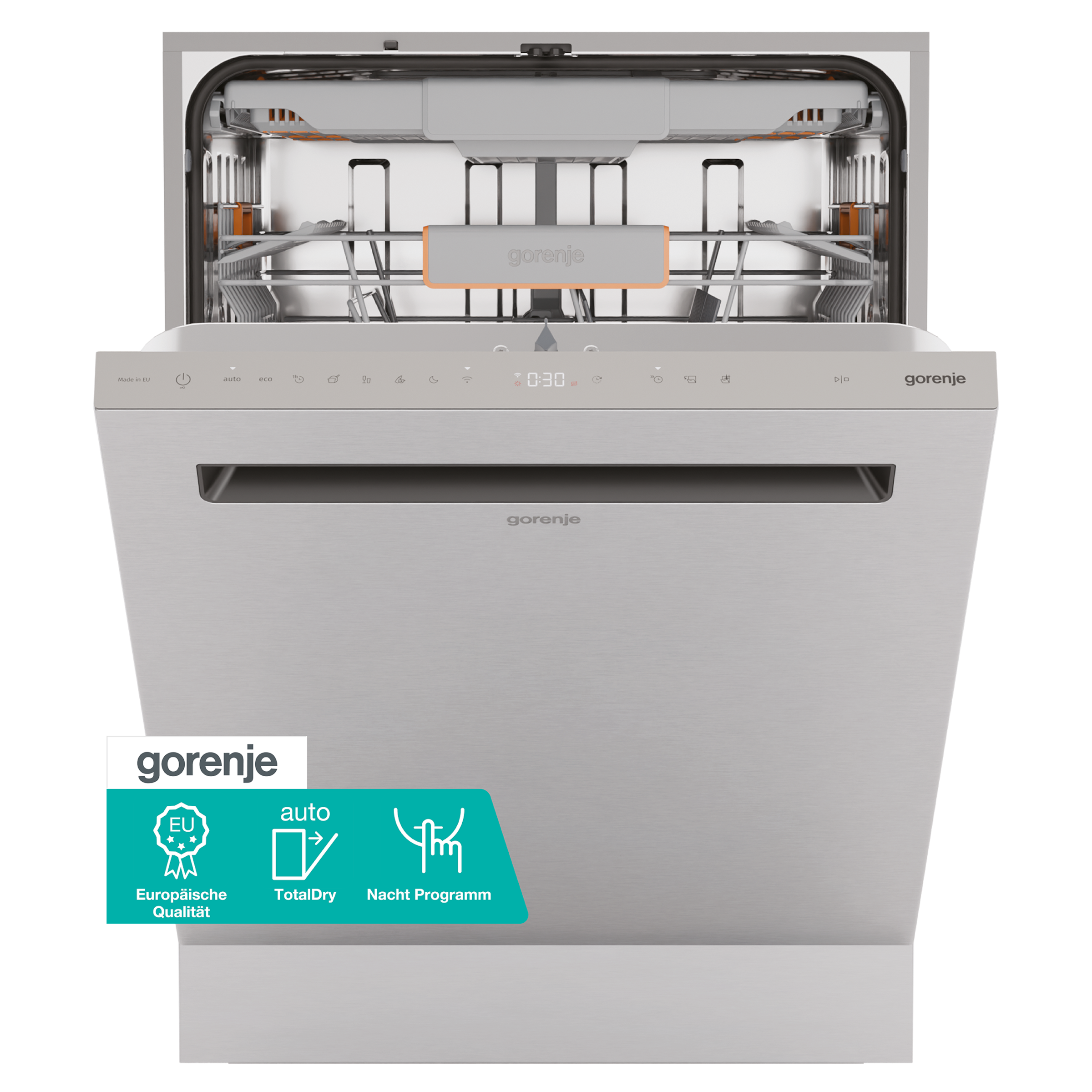 GORENJE Unterbaugeschirrspüler »GU673B65X« 9,5 l 16 Maßgedecke TotalDry - auto. Türöffnung