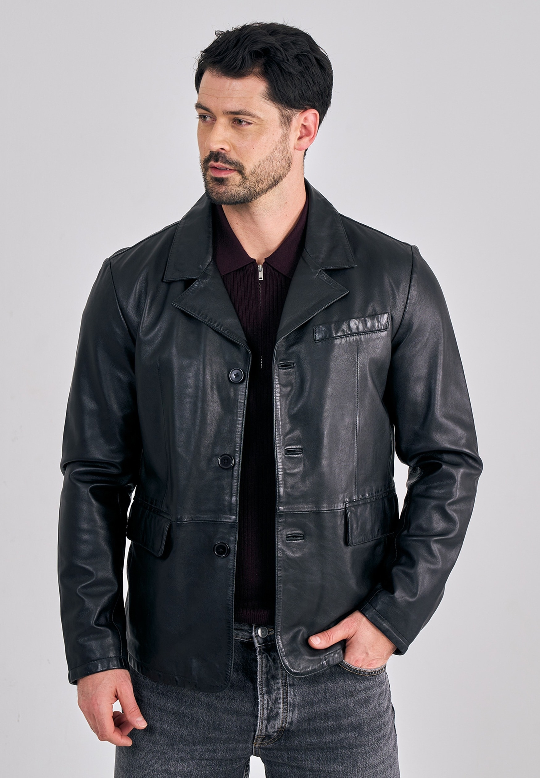 Freaky Nation Lederjacke »Blackjack-FN SSW«