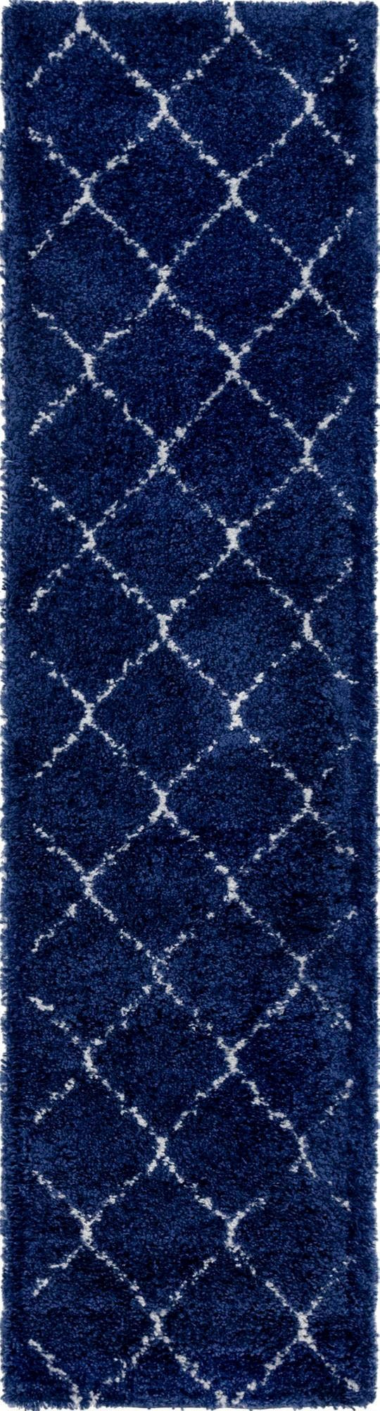Myflair Möbel & Accessoires Hochflor-Läufer »Temara Shag Lagerräumung«, rechteckig, 51 mm Höhe, Teppich-Läufer, gewebt, Rauten Design, weich & kuschelig