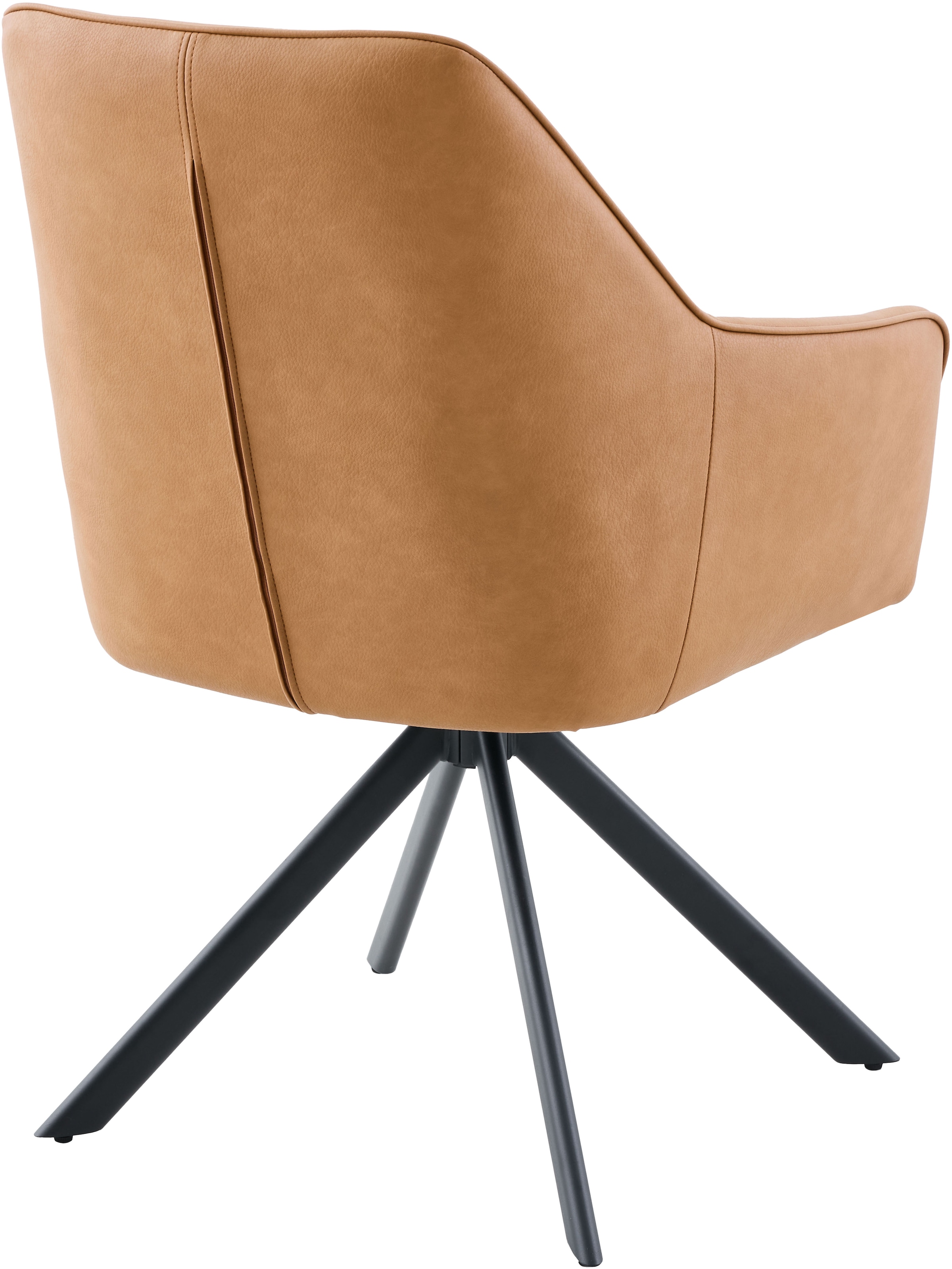 HELA Armlehnstuhl »POLINA« (Set) 2 Stk.4-Fuß, 360° drehbar, Ovalrohrgestell, Armlehnen, Lederoptik