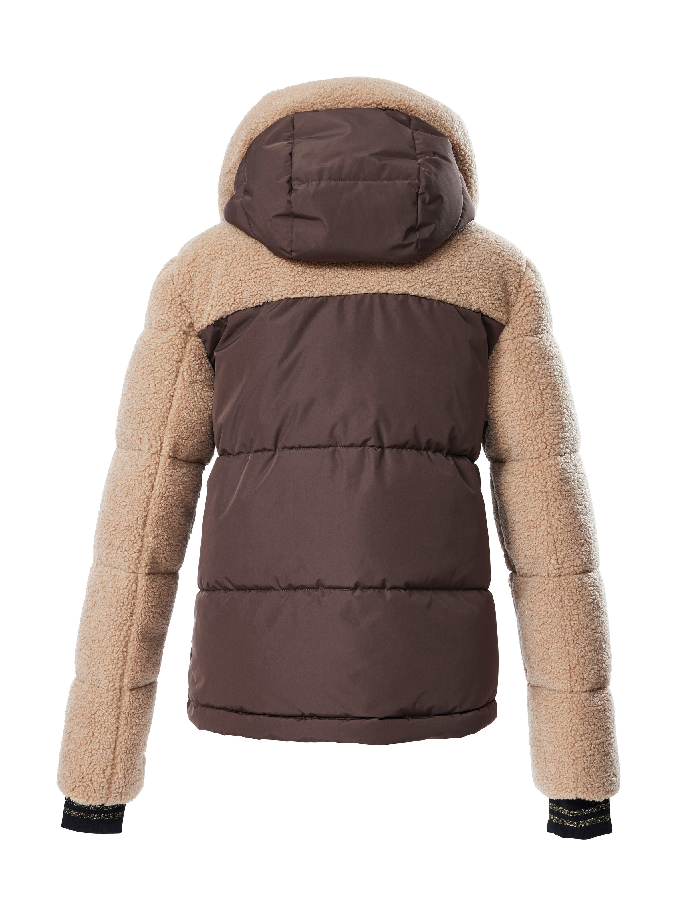 Killtec Skijacke »KSW 111 WMN SKI QLTD JCKT« Damen Ski-Steppjacke mit Glitzerstreifen und abnehmbaren Schneefang
