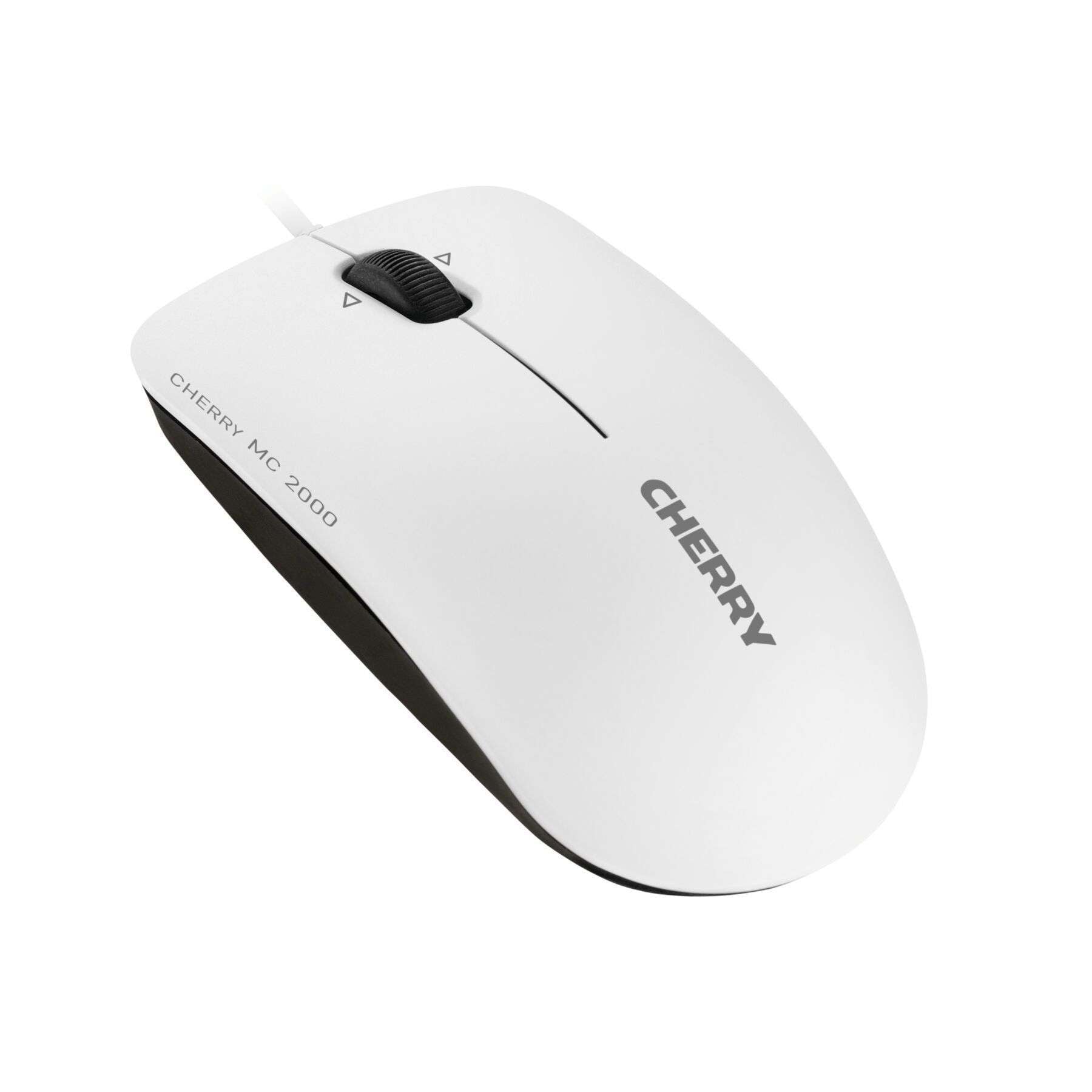 Cherry Maus »MC 2000 Kabelgebundene Maus mit schwenkbarem Rad, Weiß Grau, USB«