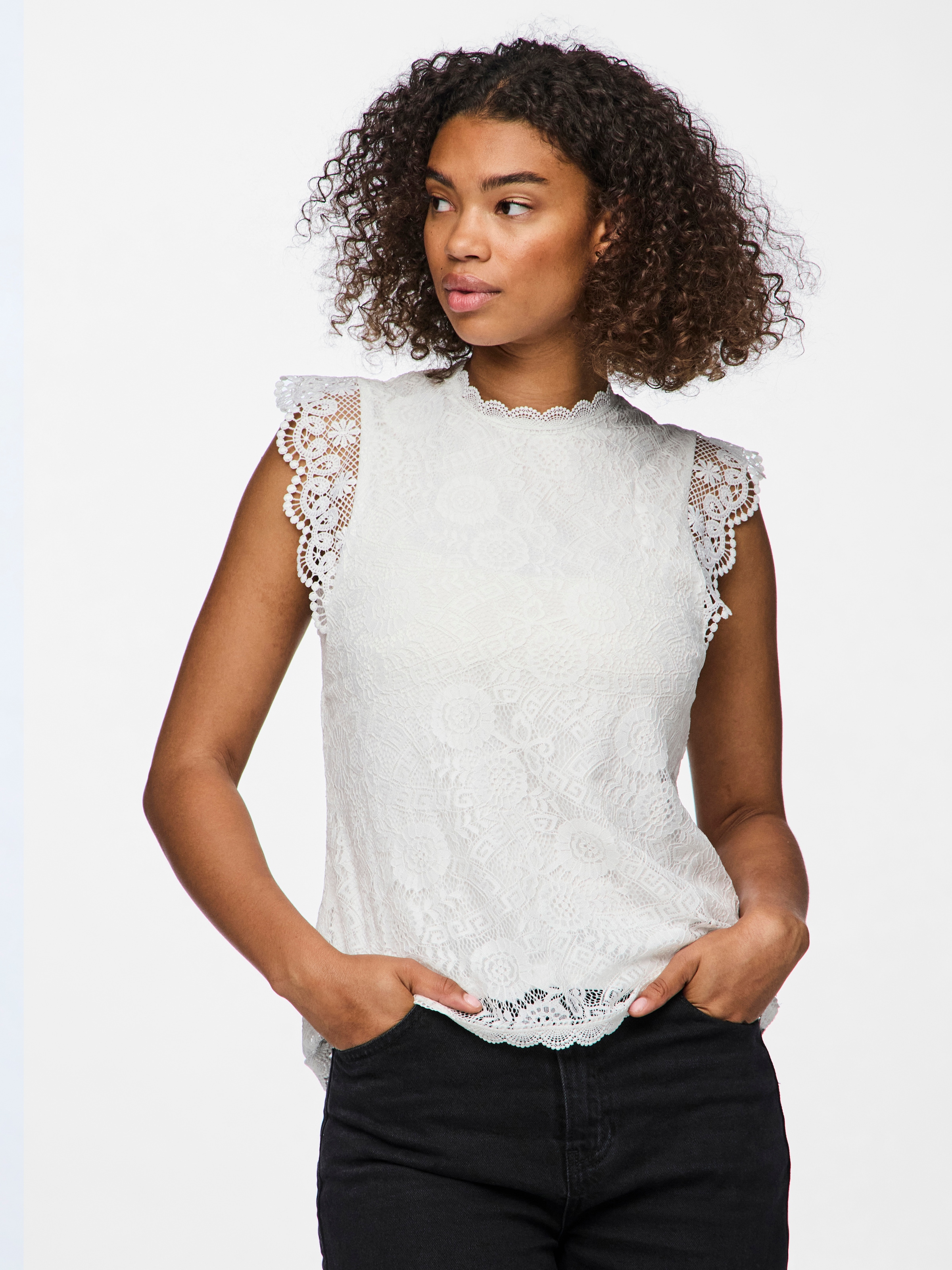 pieces Spitzentop »PCOLLINE«