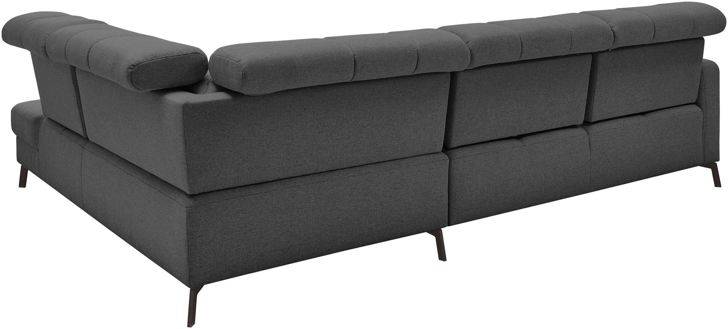 Musterring Ecksofa »MR 4615« mit Kopf- und Rückenverstellung, Metallfuß schwarz, Maße 272 x 214 cm