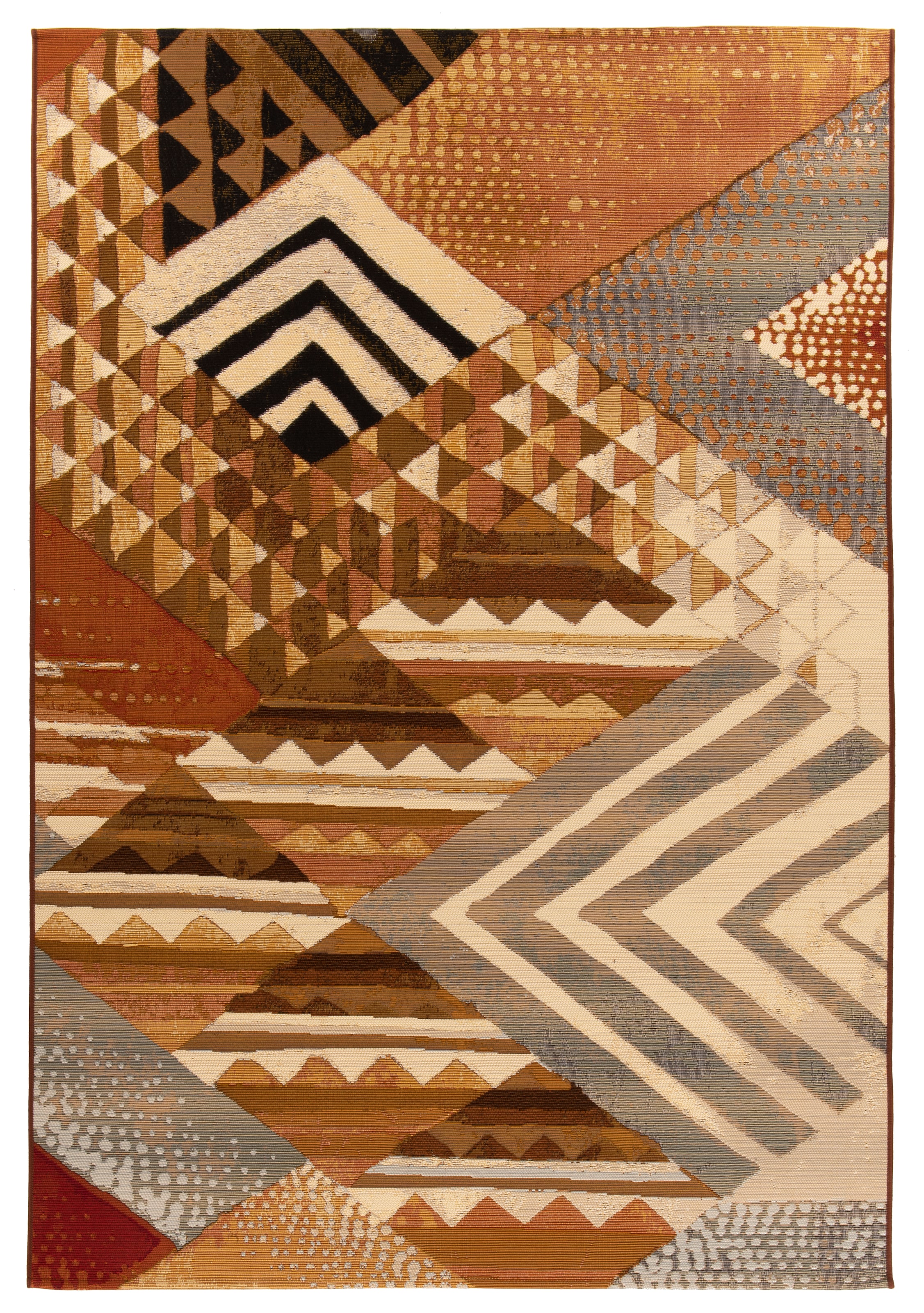 Gino Falcone Teppich »Outdoor-Africa 35« rechteckig 5 mm Höhe Flachgewebe, In- und Outdoor geeignet, Wohnzimmer