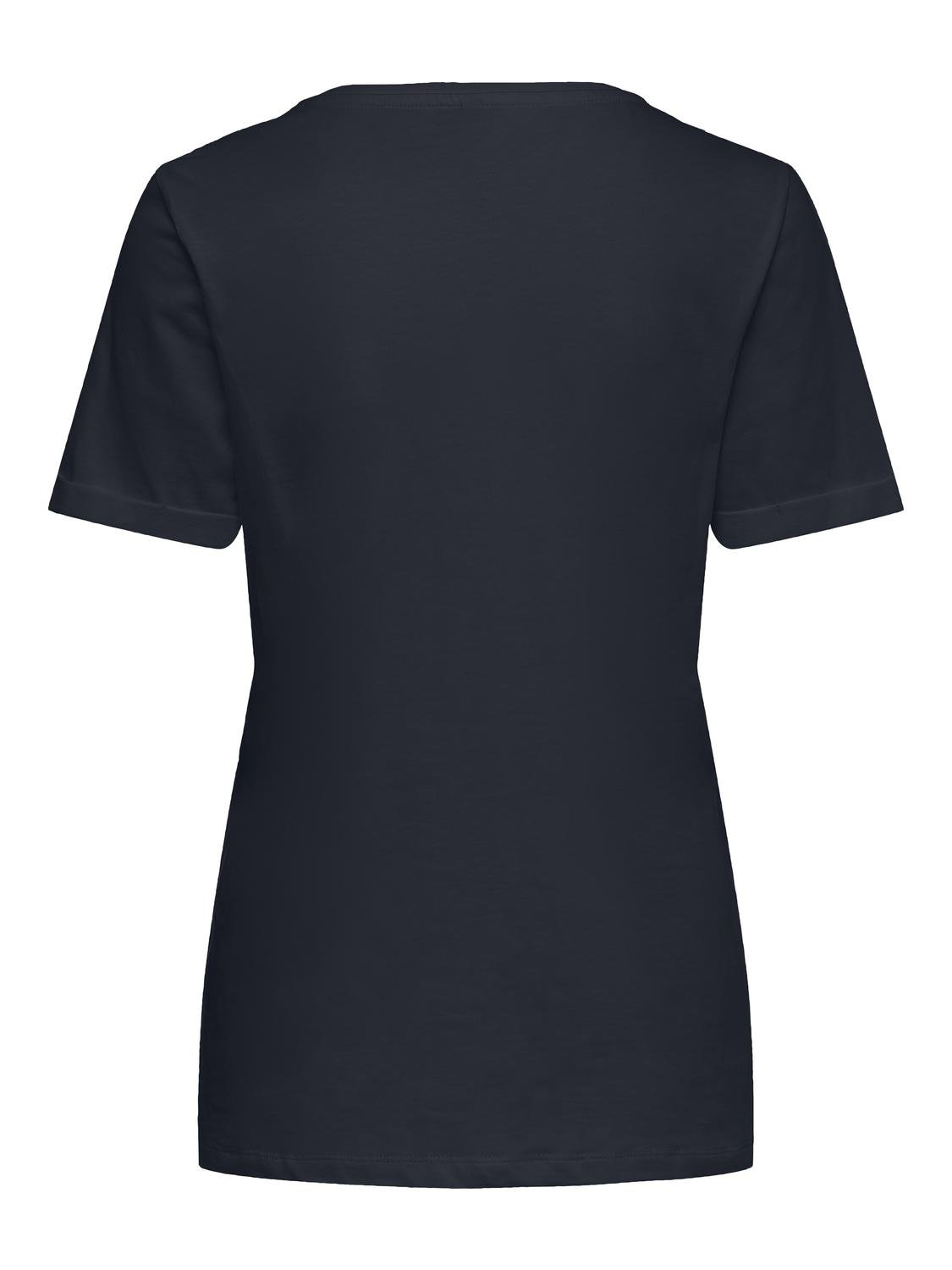 ONLY Kurzarmshirt »ONLKITA S/S LOGO TOP NOOS«