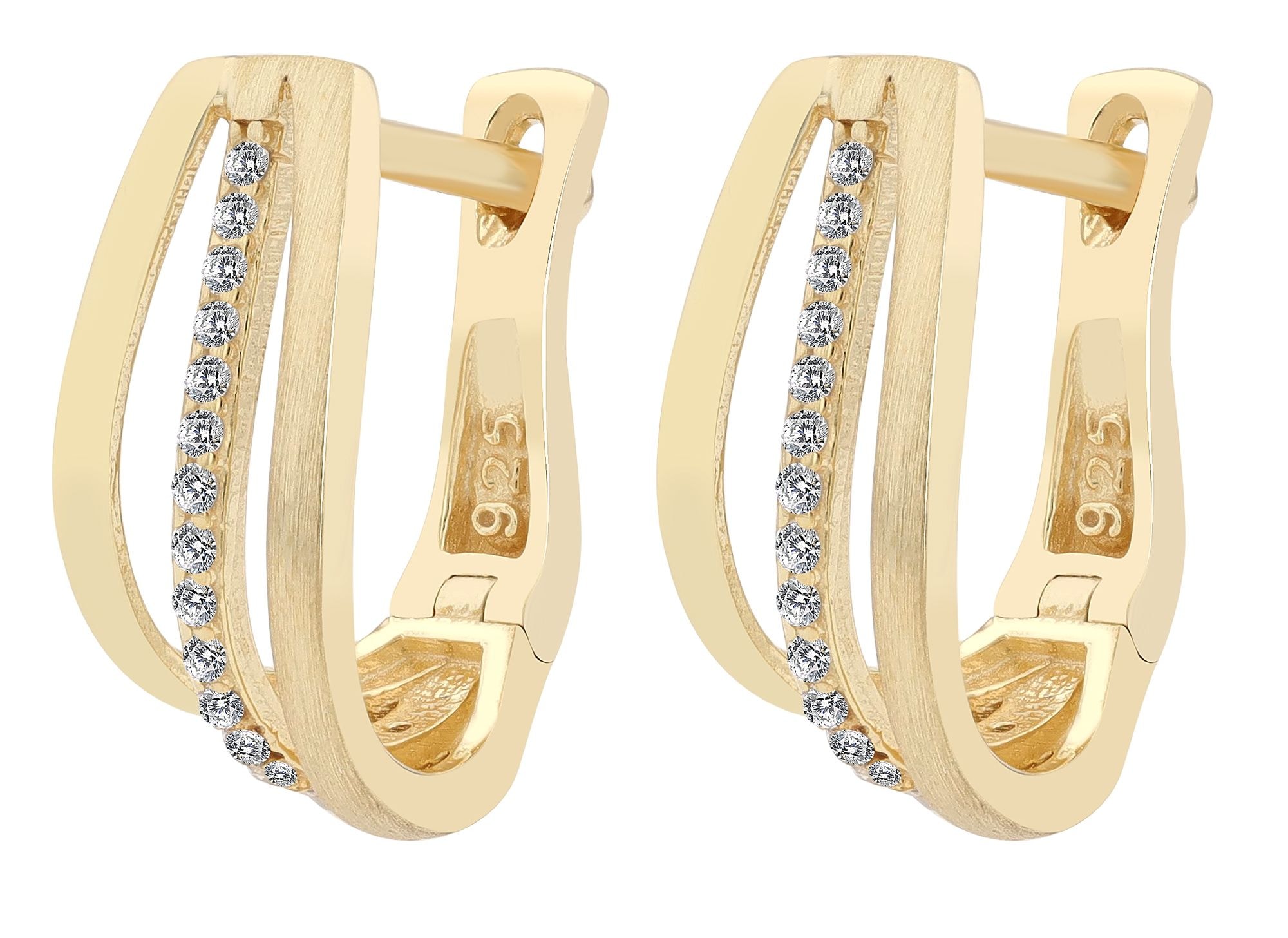 Adelia´s Paar Ohrstecker »Damen Ohrringe ¿ Ohrstecker aus 925 Silber mit Zirkonia«