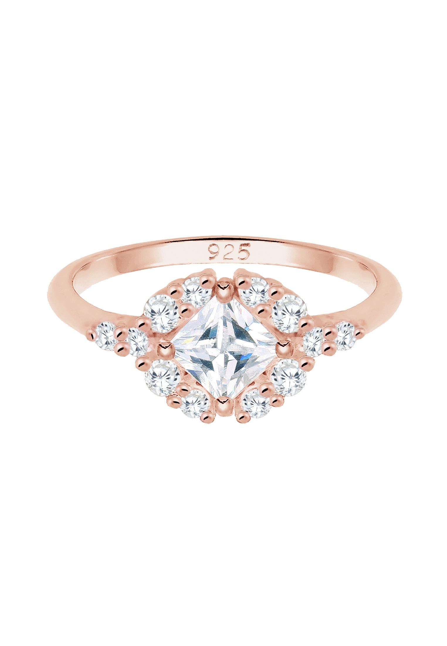 Elli Premium Trauring »Ring Verlobungsring Zirkonia Weiß 925 Sterling Silber«