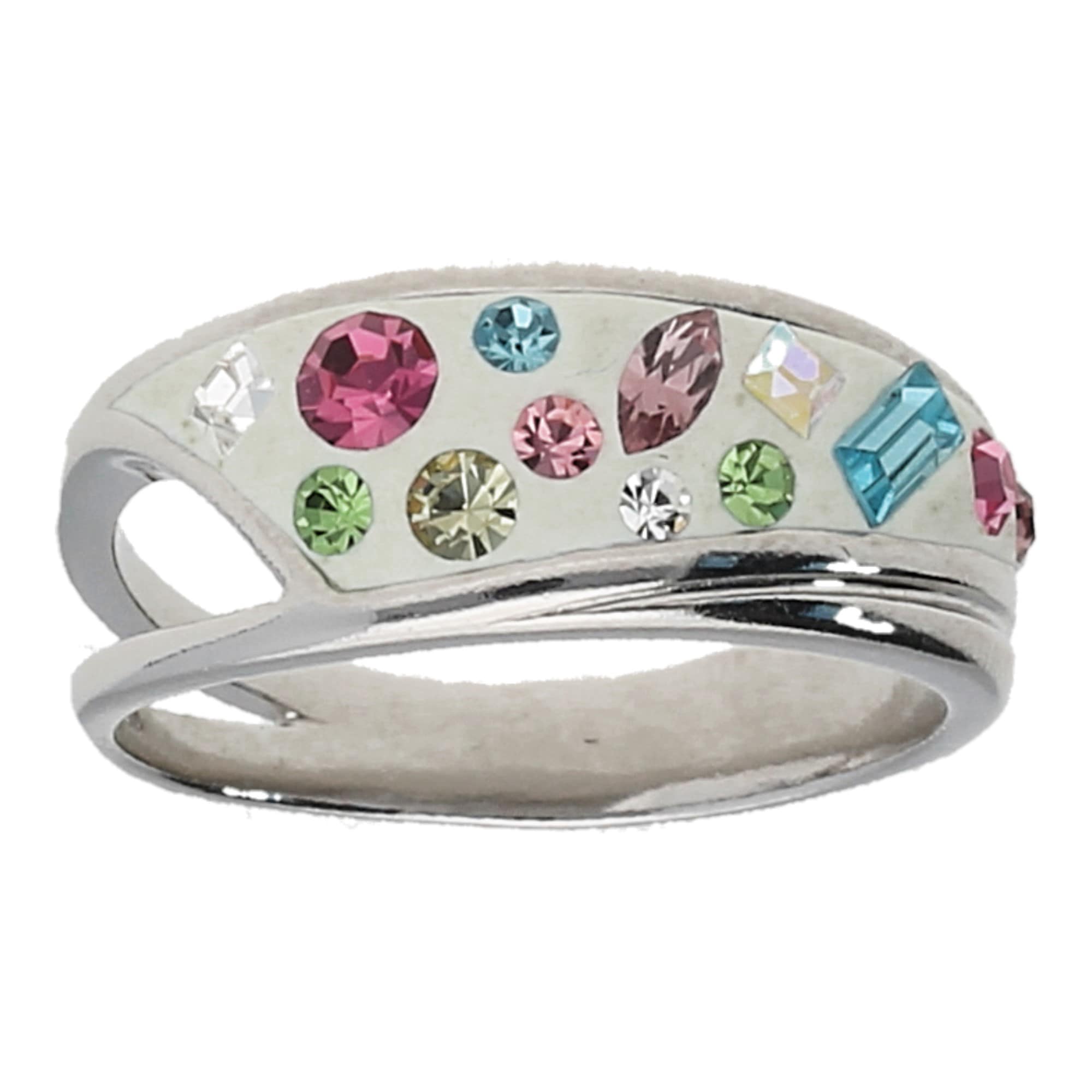 Silberring »Ring mit Kristallsteinen, Silber 925«