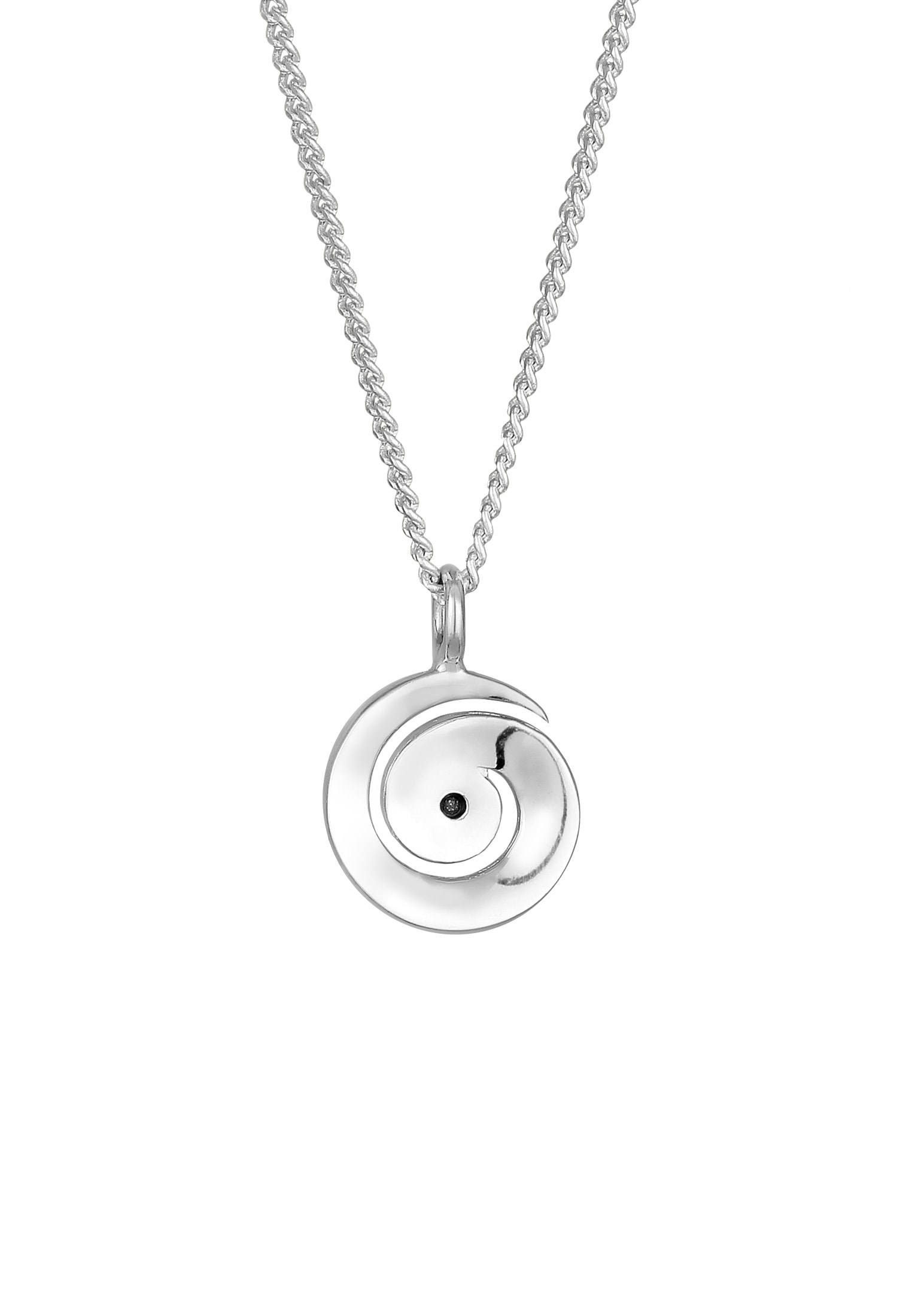 Elli Kette mit Anhänger »Halskette Spirale Kristalle Funkelnd 925 Silber«