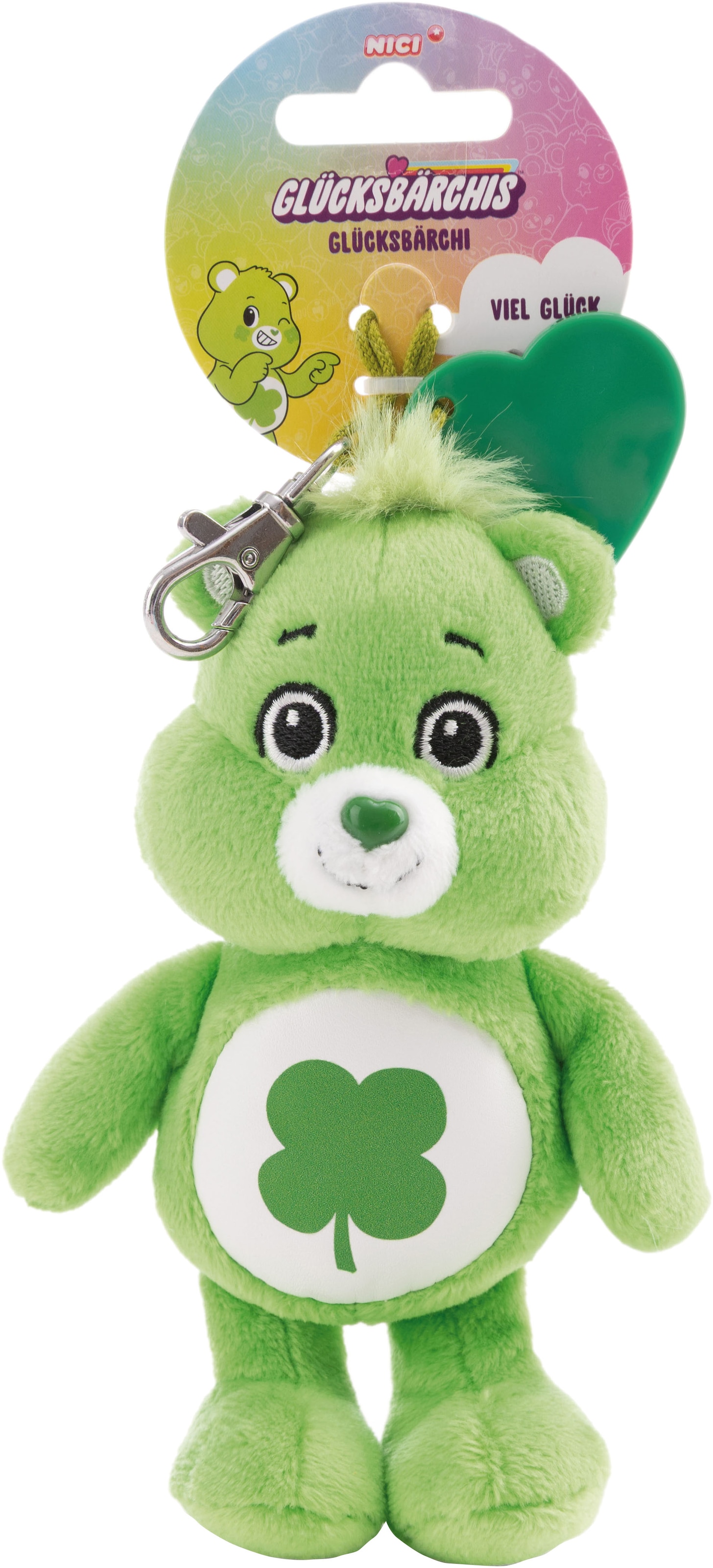 Nici Plüschanhänger »CARE BEARS, Glücksbärchis, Glücksbärchi, 15 cm« mit Charm