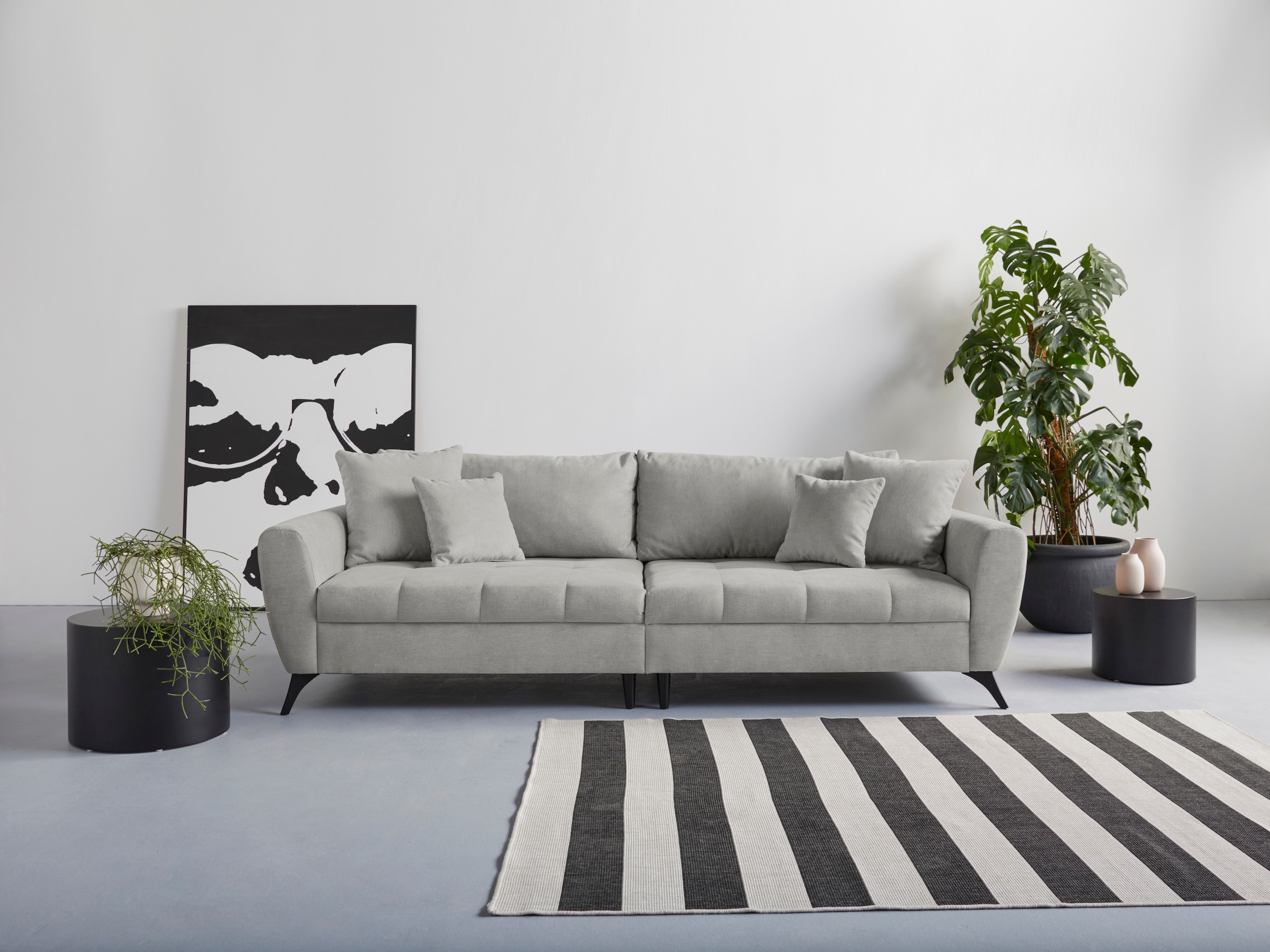 INOSIGN Big-Sofa »Lörby«, Belastbarkeit mit pro bis 140kg Sitzplatz, Aqua bei bestellen auch online OTTO clean-Bezug