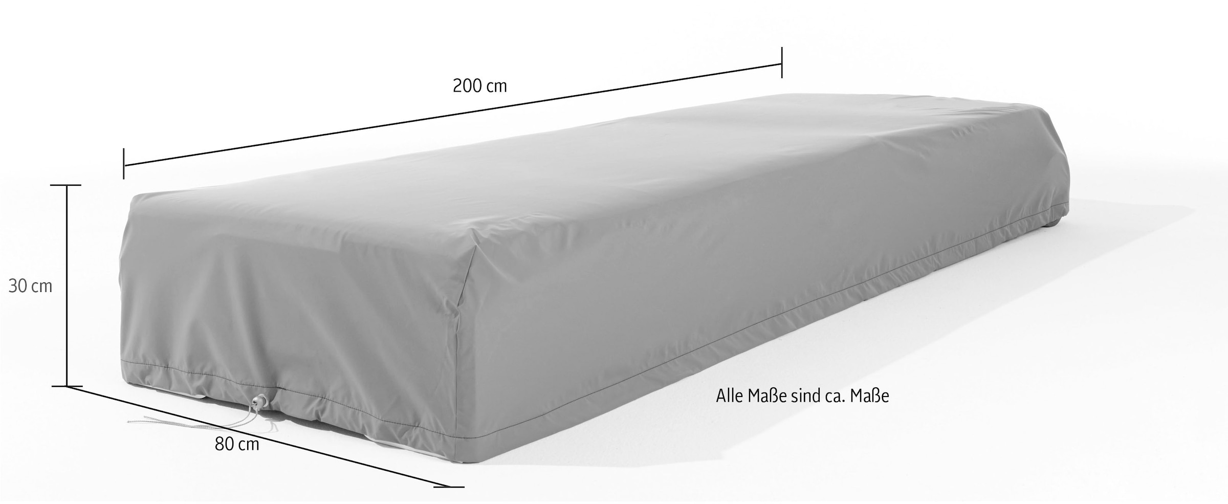 Müller SMALL LIVING Polsterauflage »SOLARA Schutzhaube für eine einzelne Liege«, bis 30° waschbar