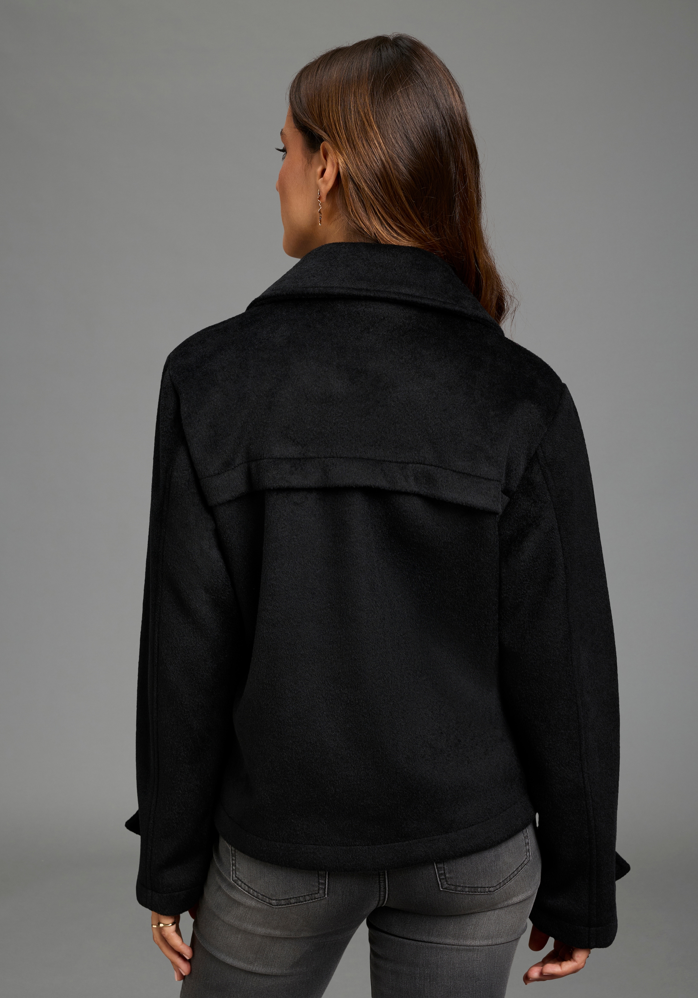 Laura Scott Cabanjacke kurz Jacke in Wolloptik