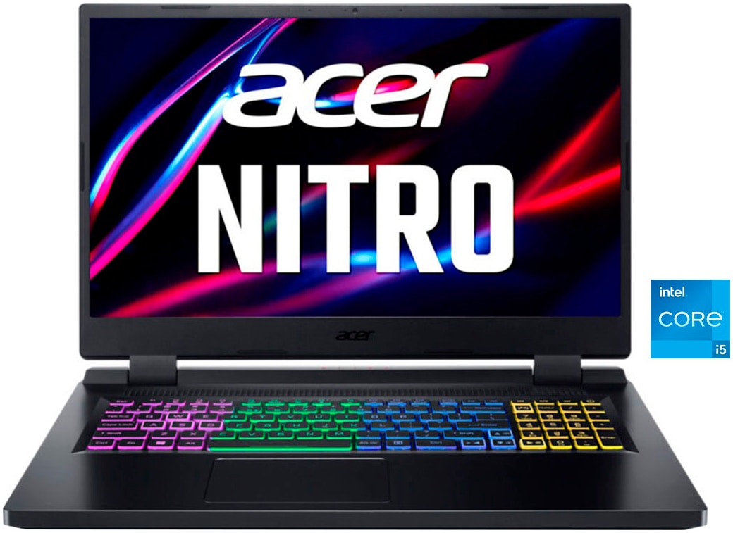 Acer Gaming-Notebook »AN517-55-56BH«, 43,94 cm, / 17,3 Zoll, Intel, Core i5, GeForce RTX 4050, 1000 GB SSD