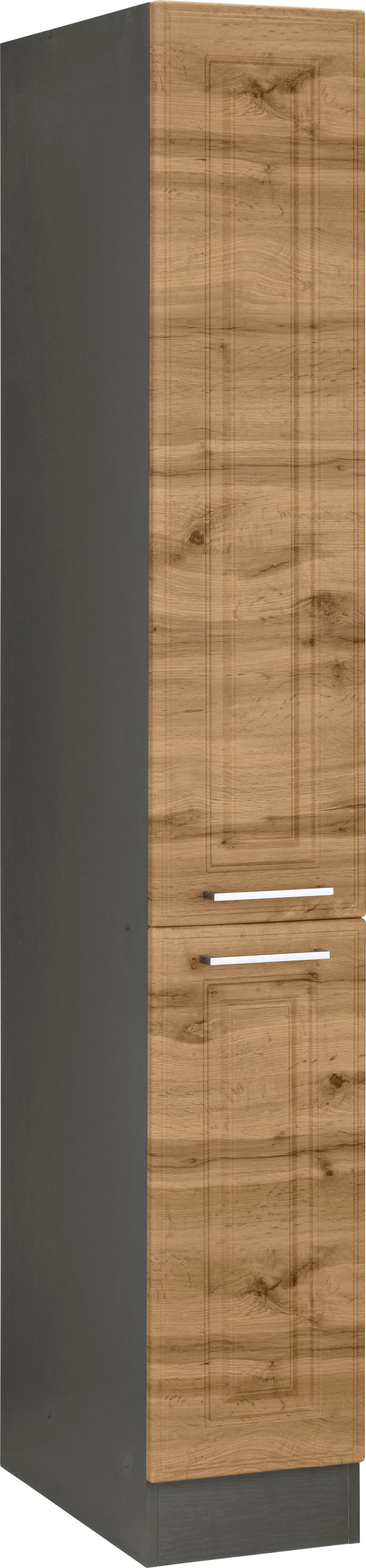 KOCHSTATION Apothekerschrank »KS-Stockholm«, hochwertige MDF-Fronten, 200 cm hoch, viel Stauraum
