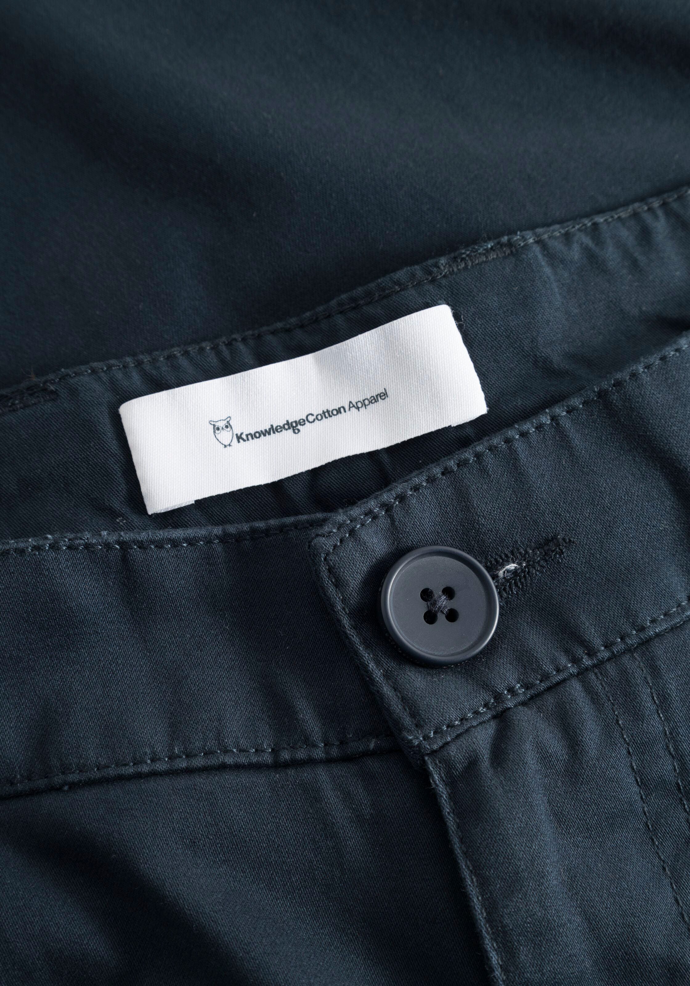 KnowledgeCotton Apparel Chinohose »LUCA slim«, mit Label-Stichting hinten