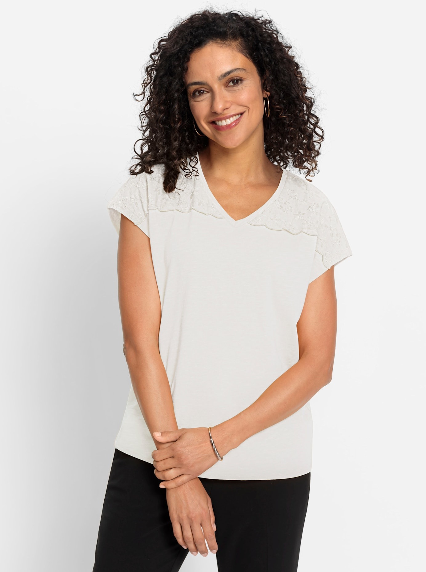 Inspirationen Kurzarmshirt »Kurzarm-Shirt«, (1 tlg.)