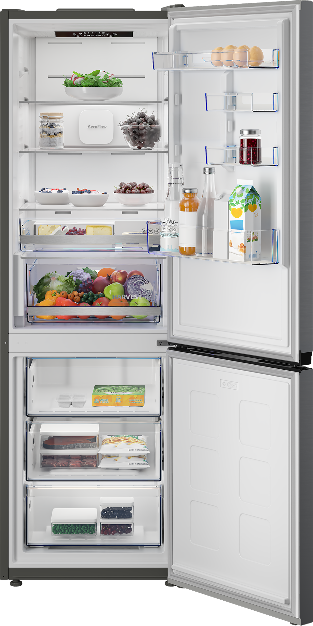 BEKO Kühl-/Gefrierkombination »B7RCNA377HXP« 186,5 cm hoch 59,5 cm breit Volle Kapazität – ohne Abtauen