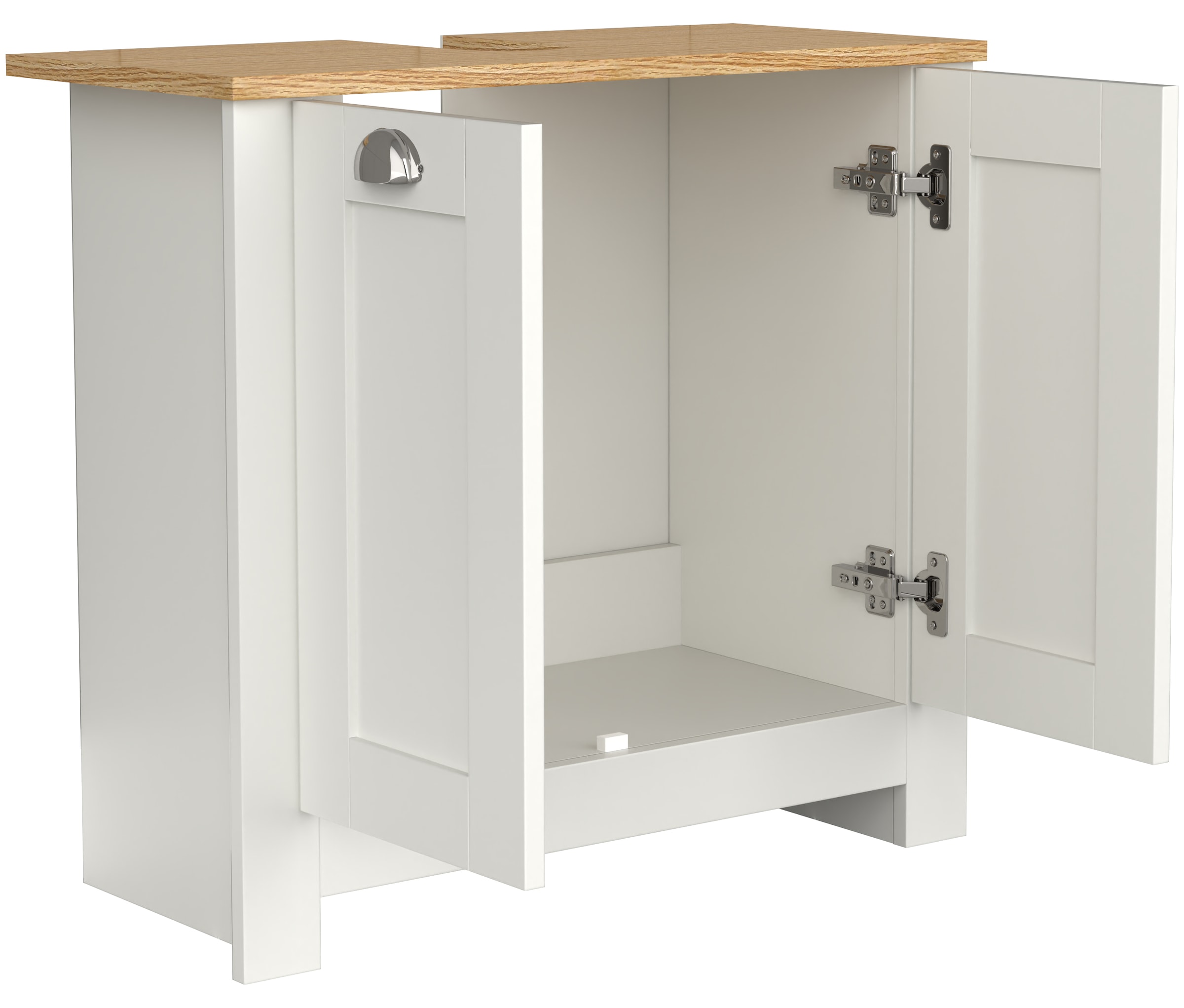 VCM Waschbeckenschrank »Holz Badmöbel Badunterschrank Schrank Balusa M« 1 Stk. tlg.