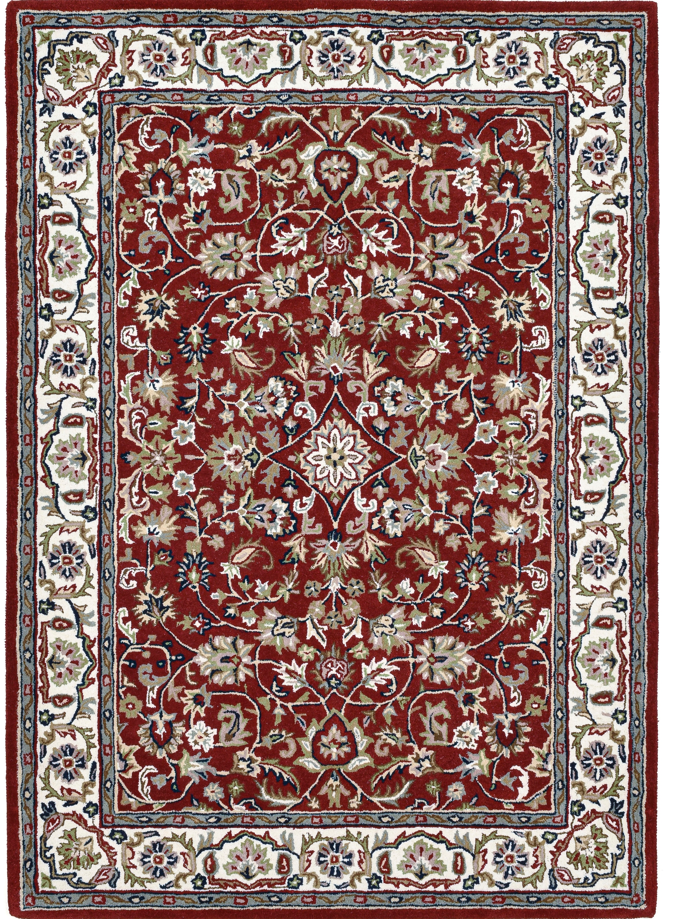 THEKO Wollteppich »Royal Orient Isfahan«, rechteckig, 14 mm Höhe, handgetuftet, Orient-Optik, reine Wolle