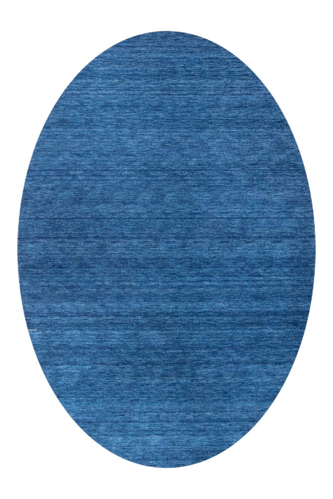 morgenland Wollteppich »Uni - Gabbeh Teppich - Softy«, oval, 1,6 mm Höhe, Gabbeh Optik, Uni Farben, reine Wolle, sehr weicher Flor, Wohnzimmer