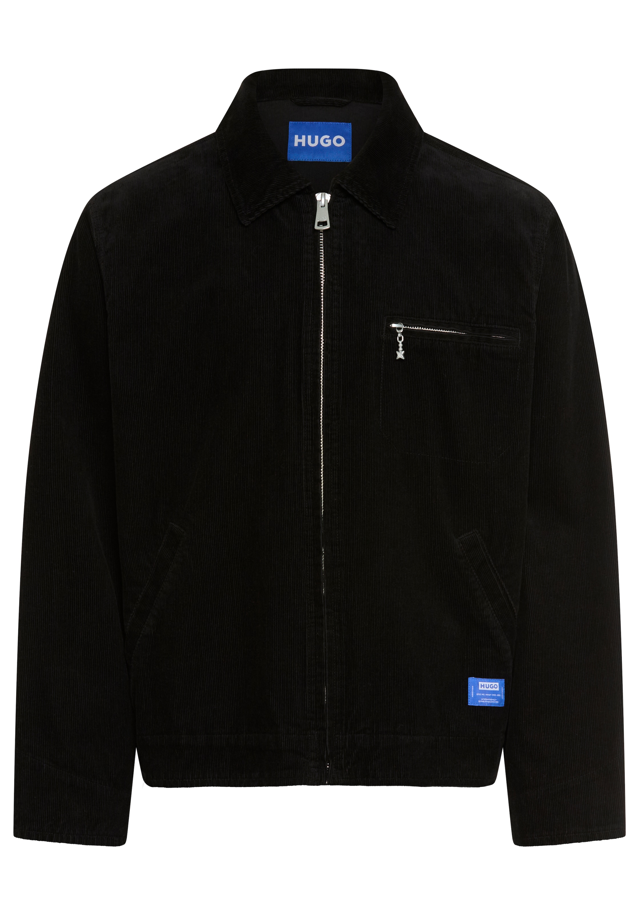 HUGO Cordjacke »Braxton264W1« mit Hemdkragen