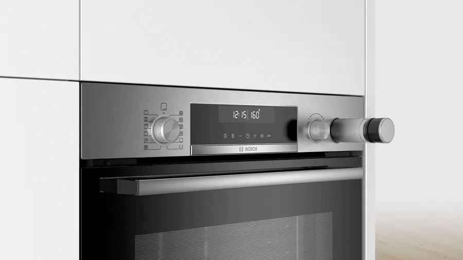 BOSCH Einbaubackofen Serie 6 »HRG5180S0«, mit 1-fach-Teleskopauszug, Hydrolyse