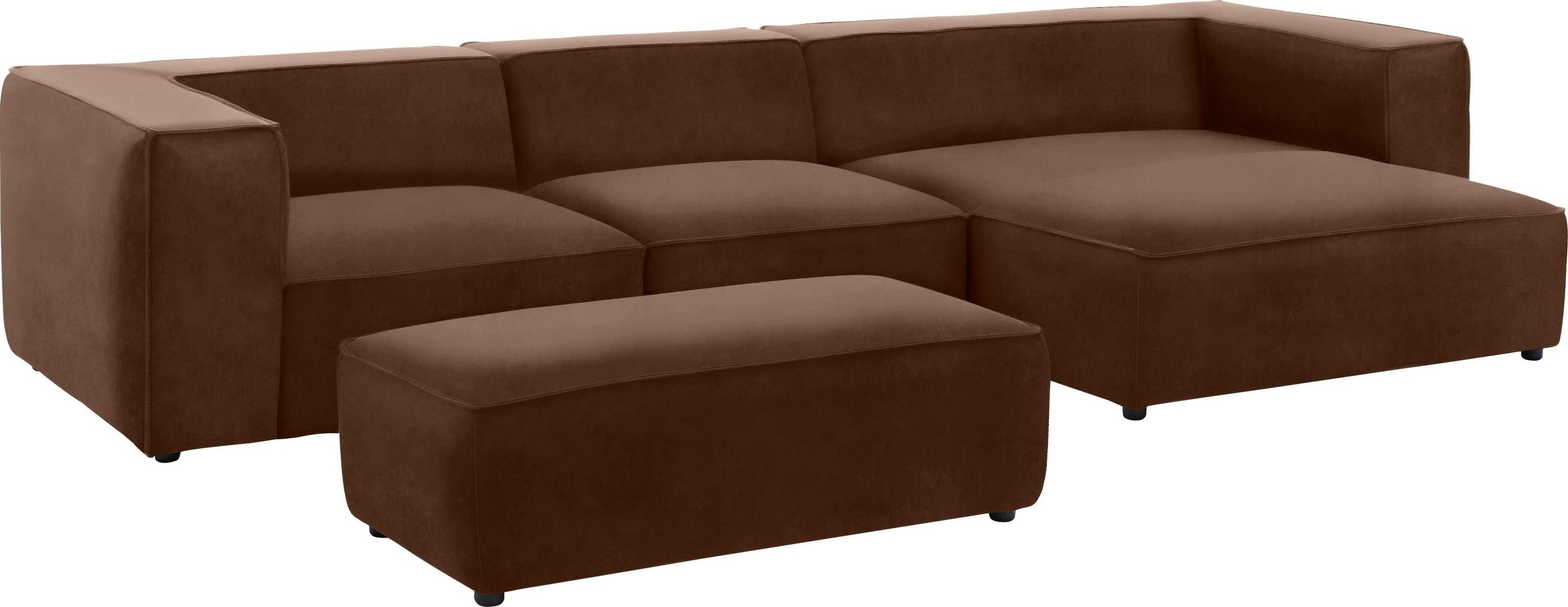 W.SCHILLIG Hocker »around-the-block«, mit eleganter Biese