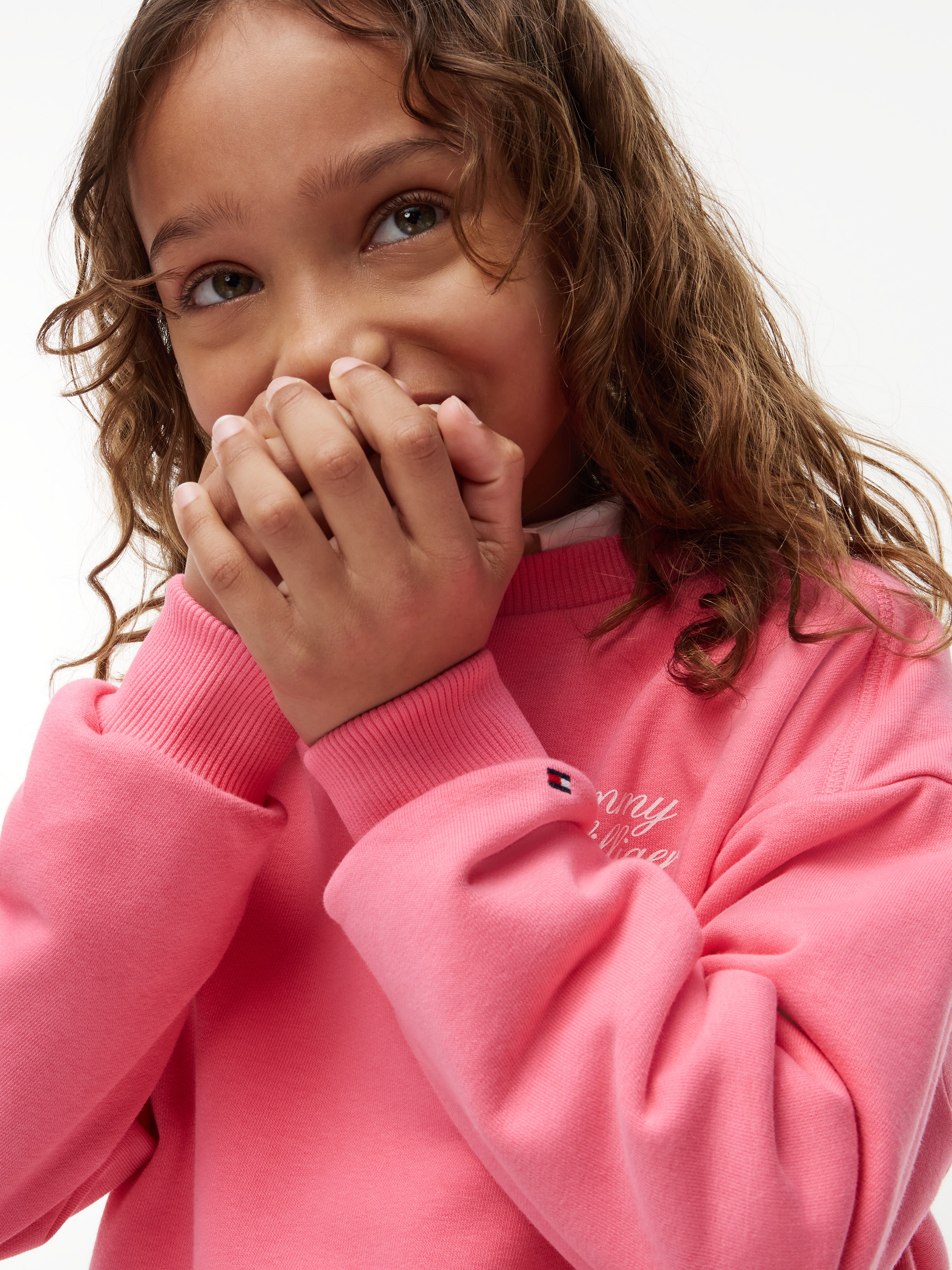 Tommy Hilfiger Sweatshirt »TOMMY SCRIPT PRINTED SWEATSHIRT«, Rundhalsausschnitt, Regular Fit, Kinder bis 16 Jahre

