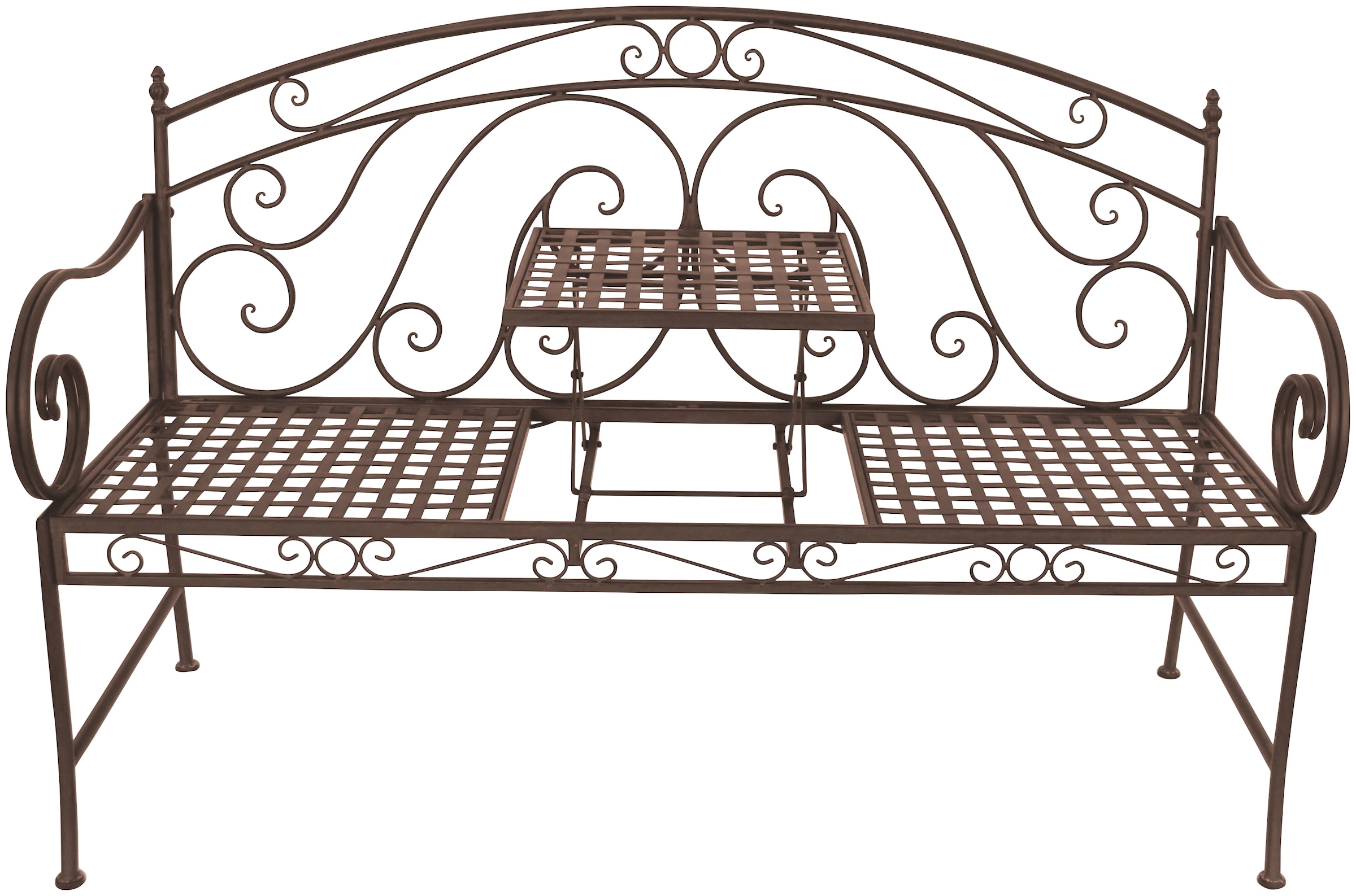 Garden Pleasure Gartenbank »Saket«, mit hochklappbarem Tisch, BxTxH: 141x53x96 cm