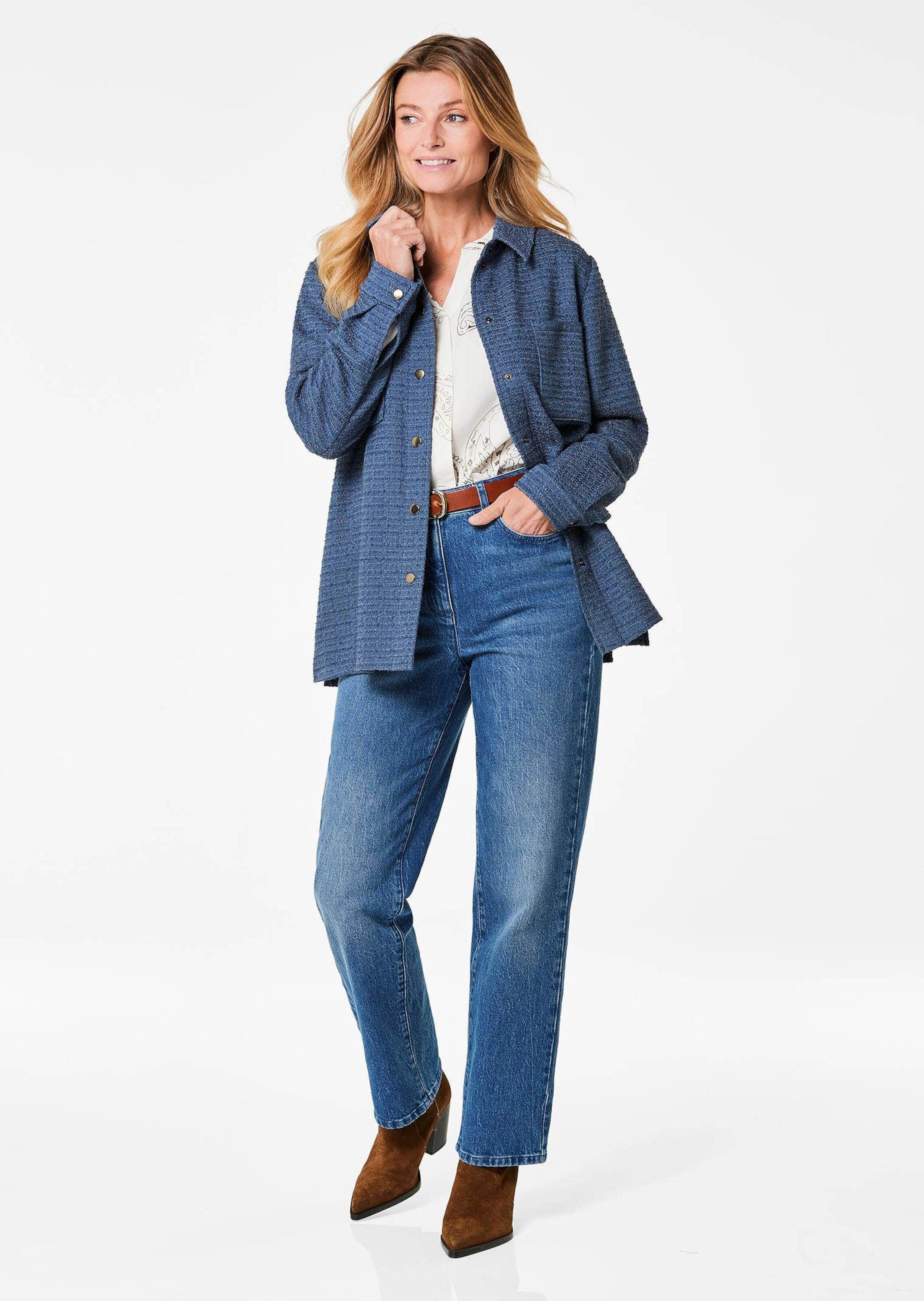 GOLDNER Hemdbluse »Hemdjacke«